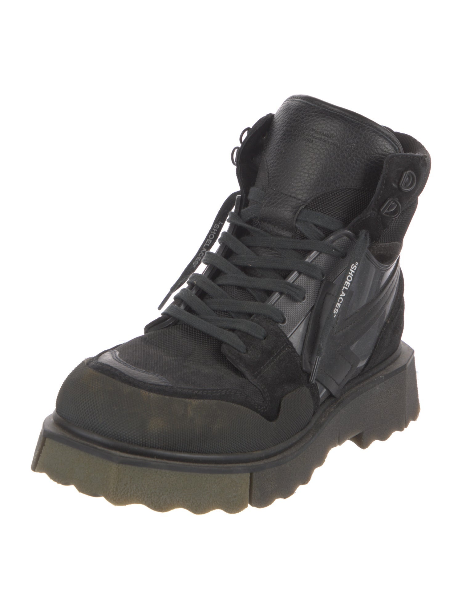 Off-White Lace-Up Boots