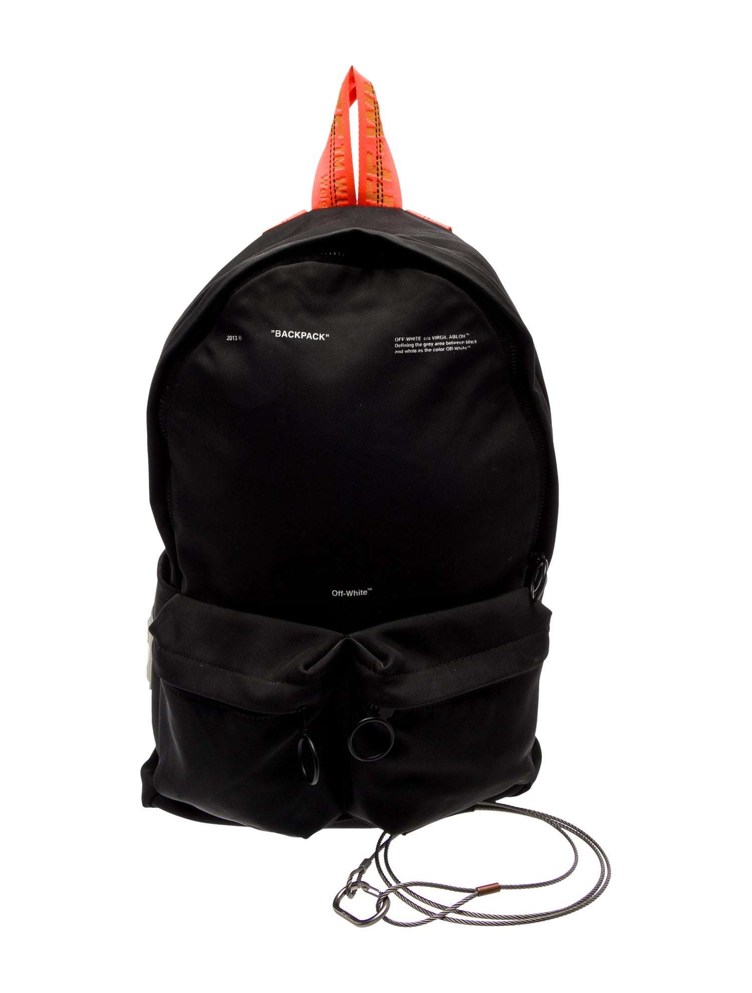 Off-White Canvas Backpack