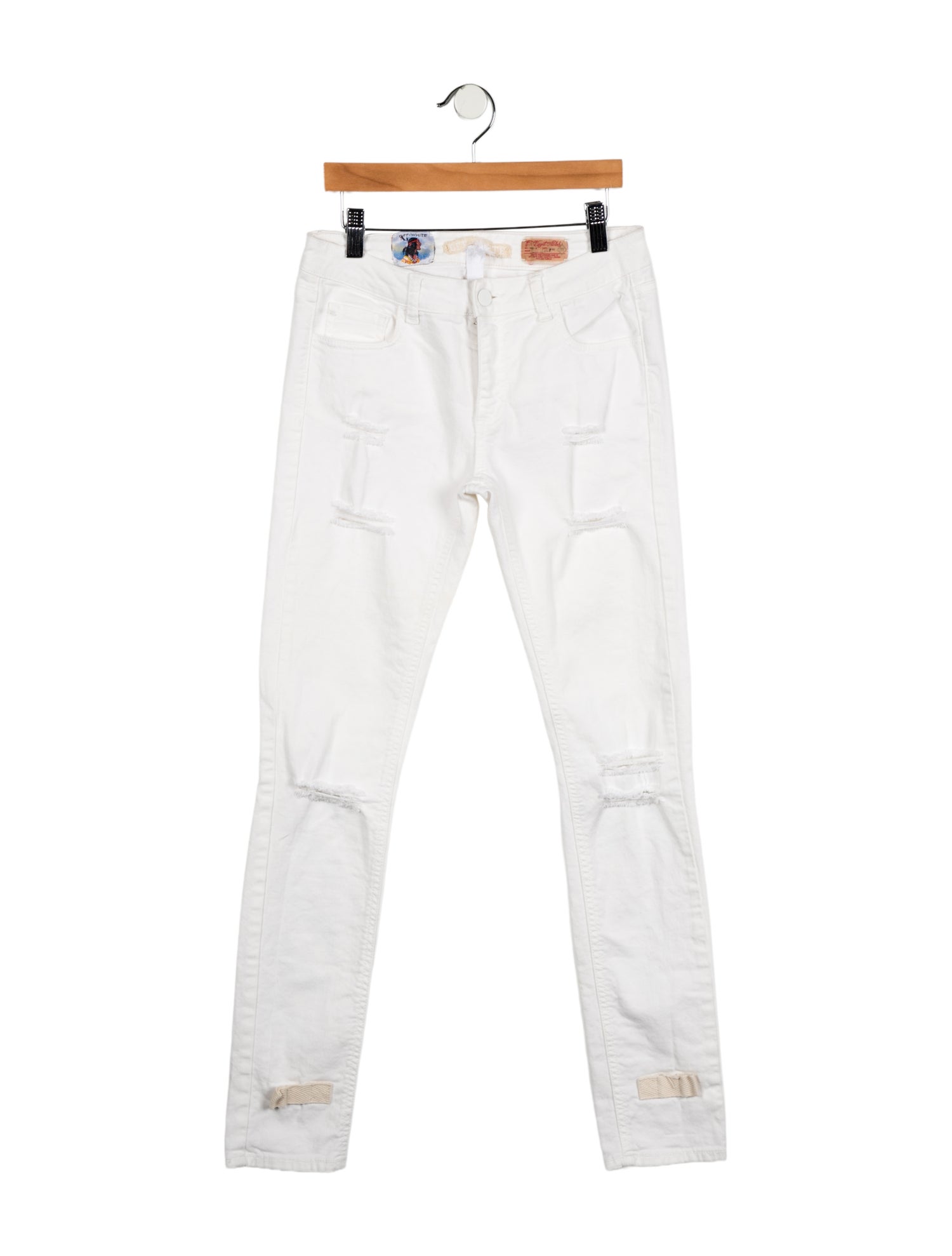 Off-White Diagonals Skinny Leg Jeans