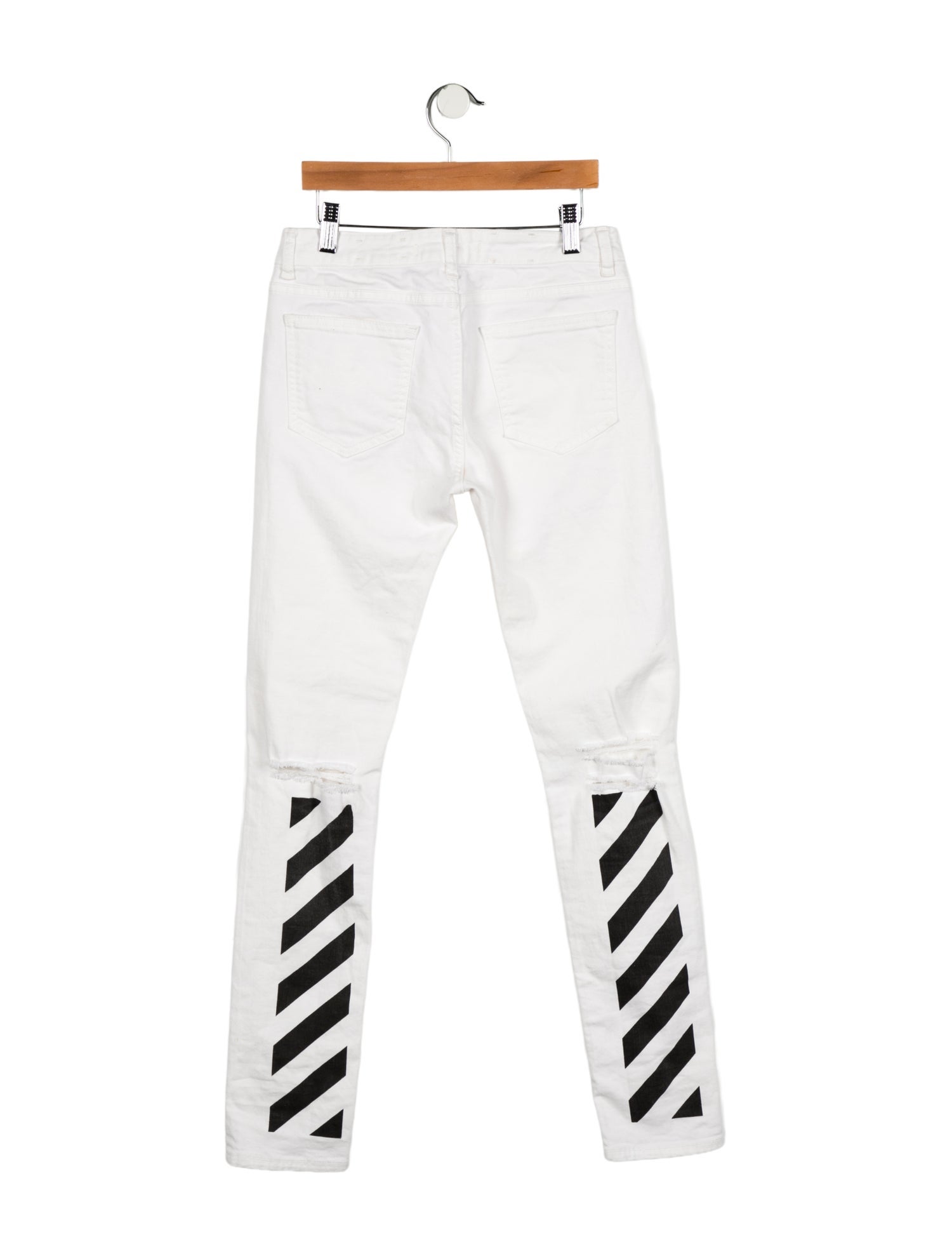 Off-White Diagonals Skinny Leg Jeans