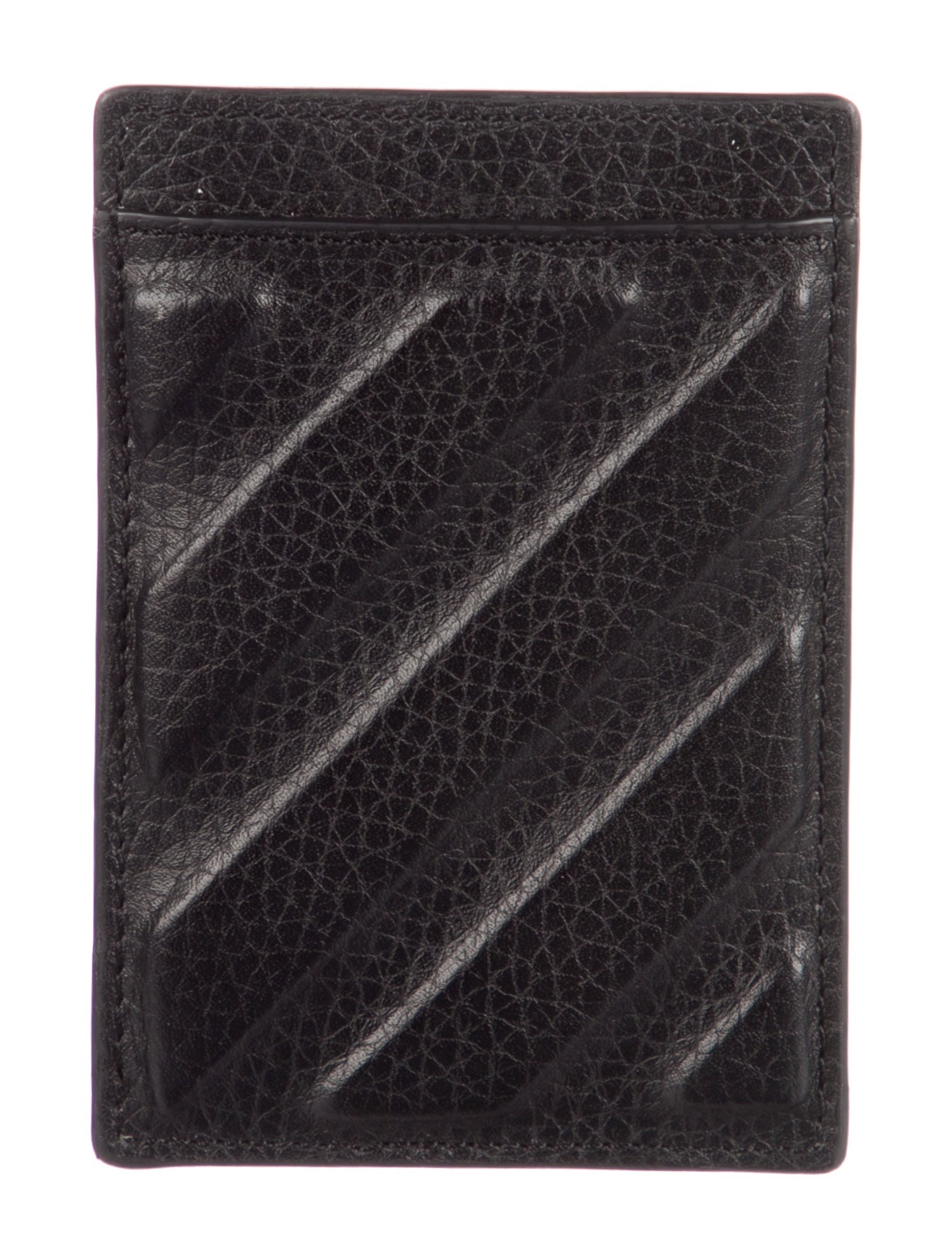 Off-White Diagonals Leather Card Holder