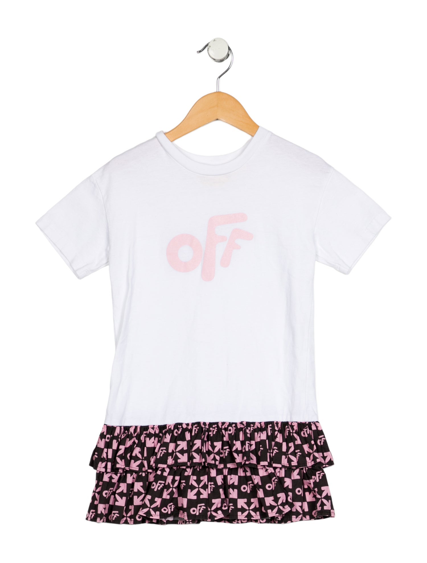 Off-White Girl's Logo T-shirt Dress