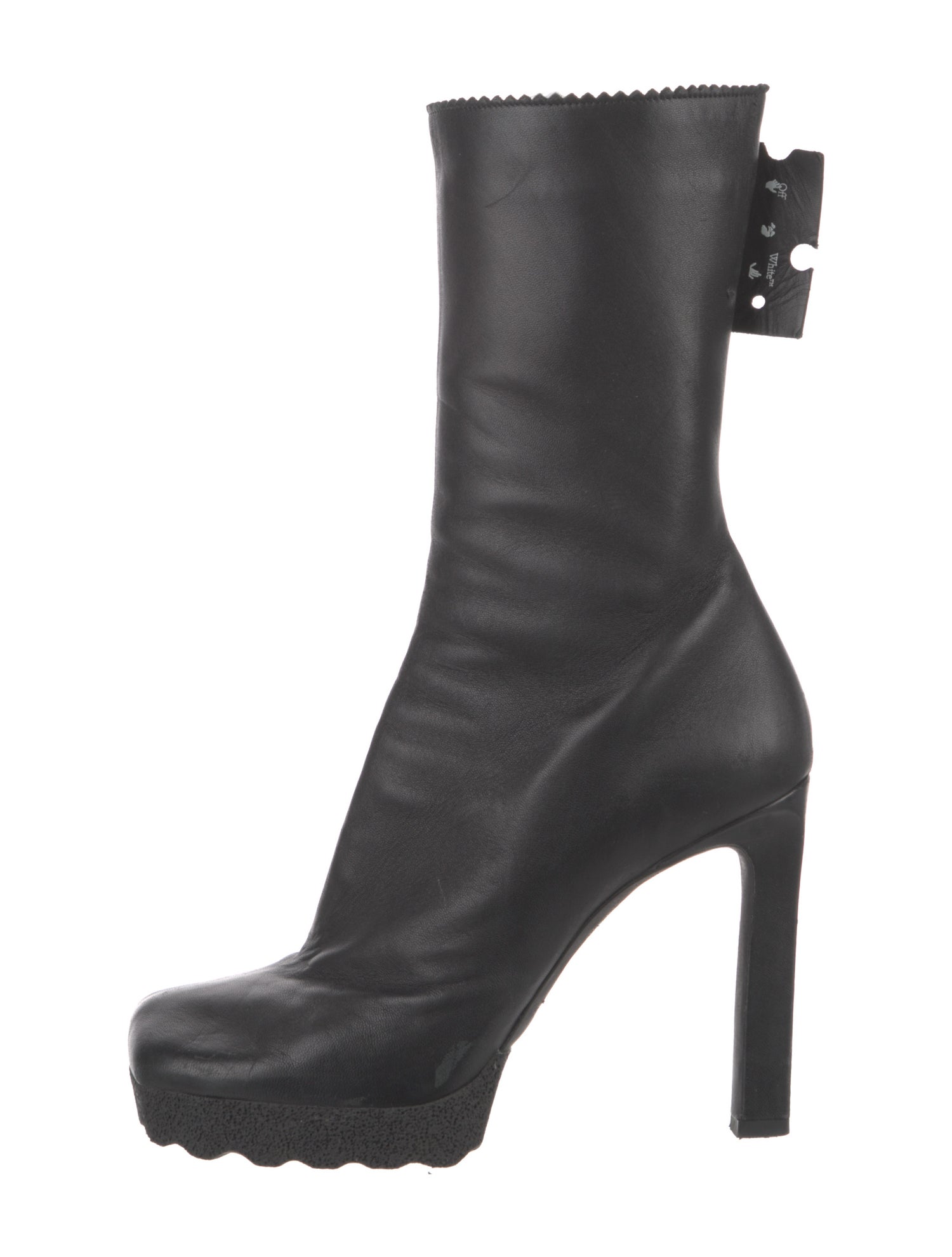 Off-White Leather Boots