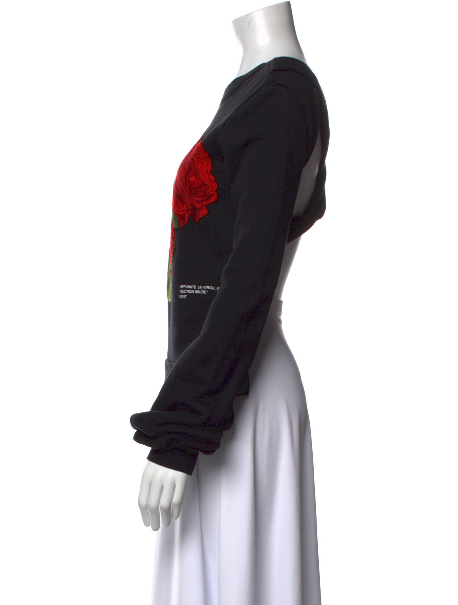 Off-White Roses Graphic Print Sweatshirt