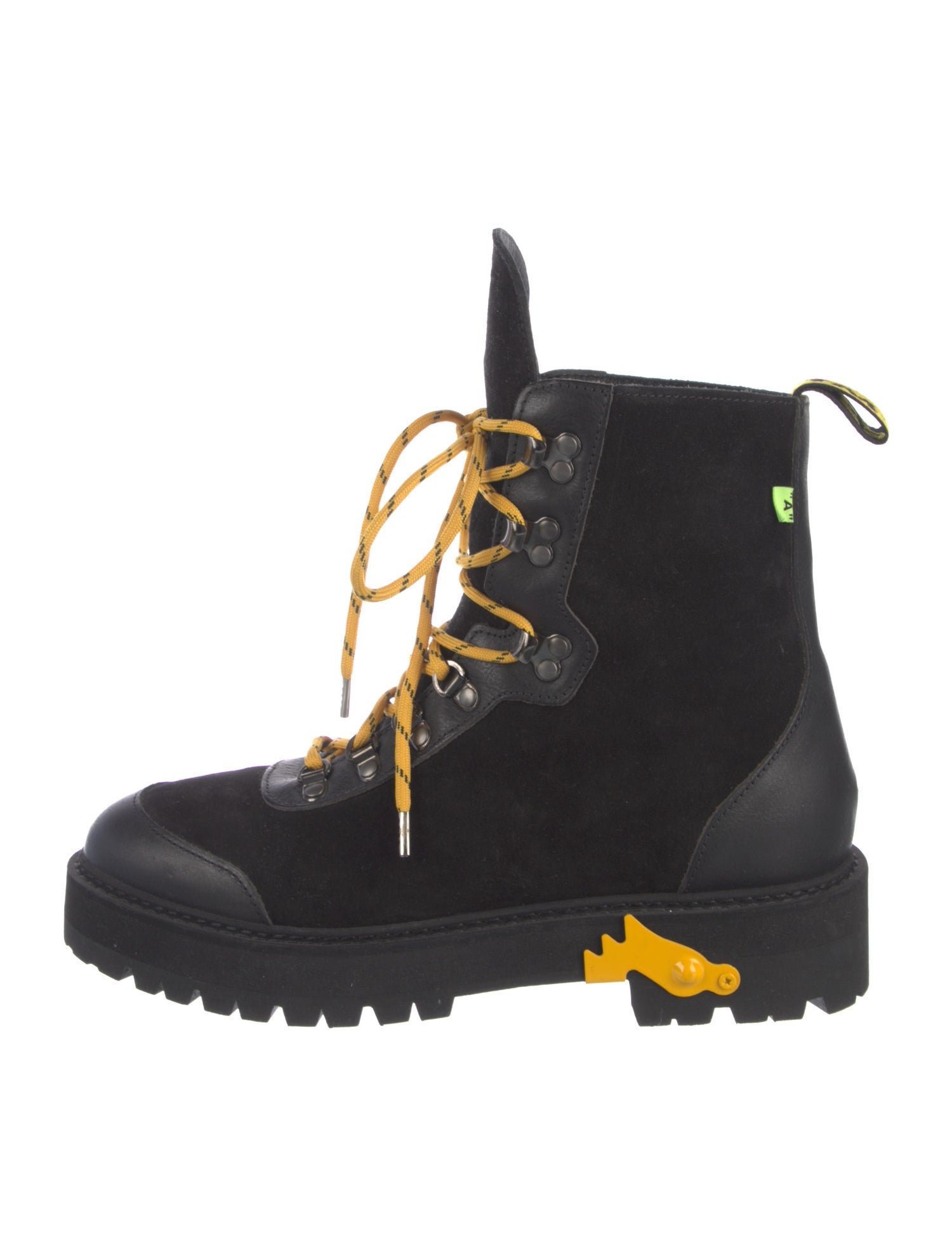 Off-White Suede Hiking Boots