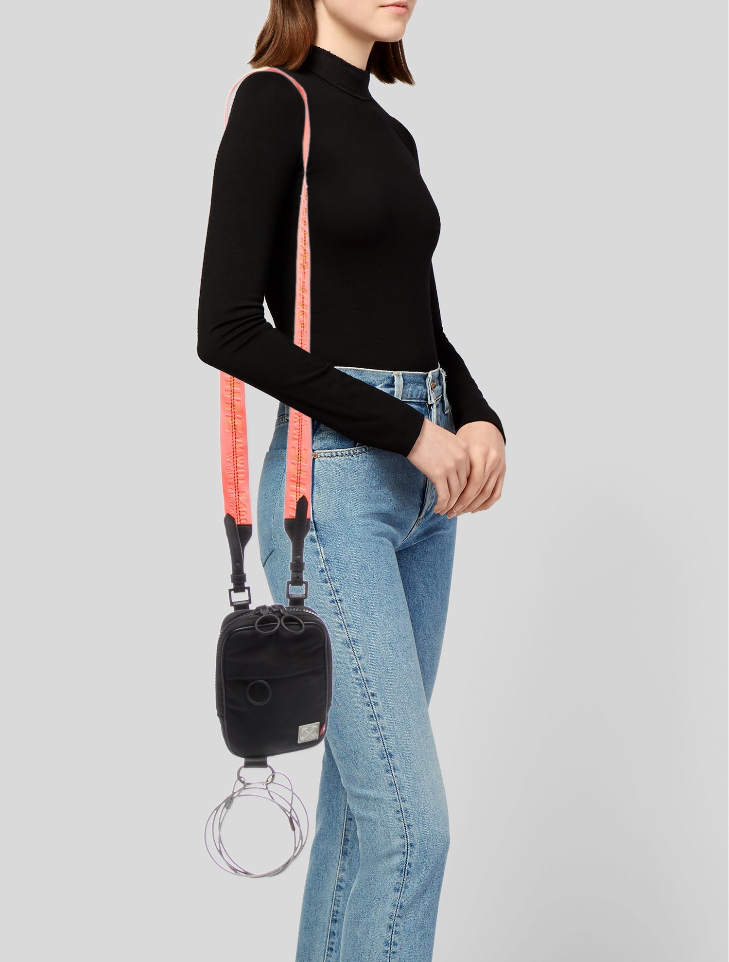 Off-White Nylon Crossbody Bag
