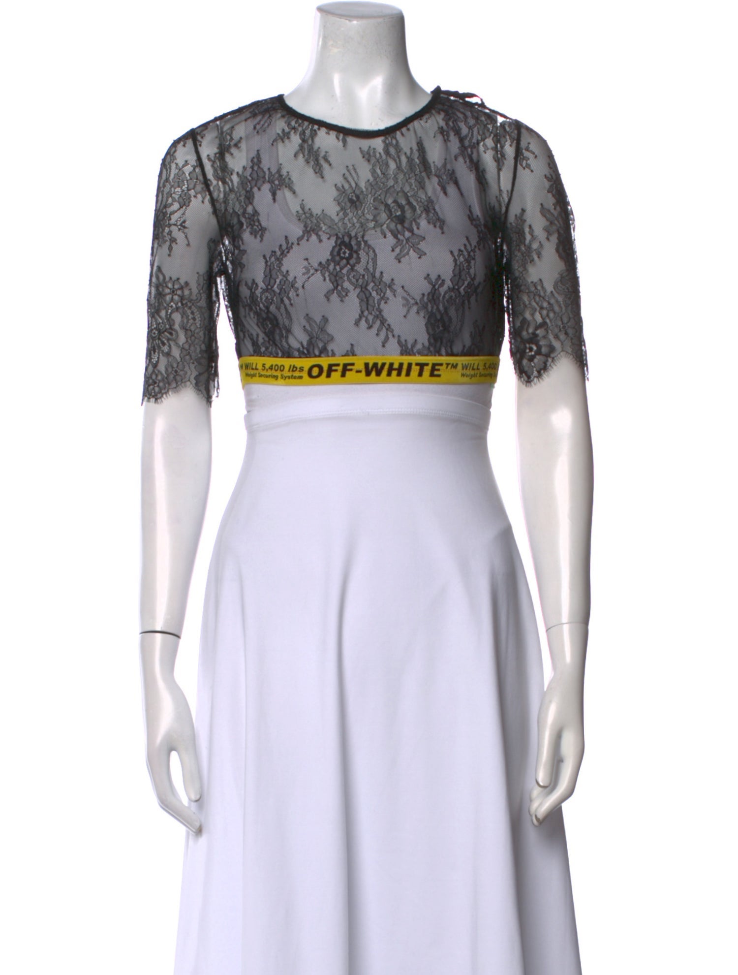 Off-White 2018 Lace Crop Top