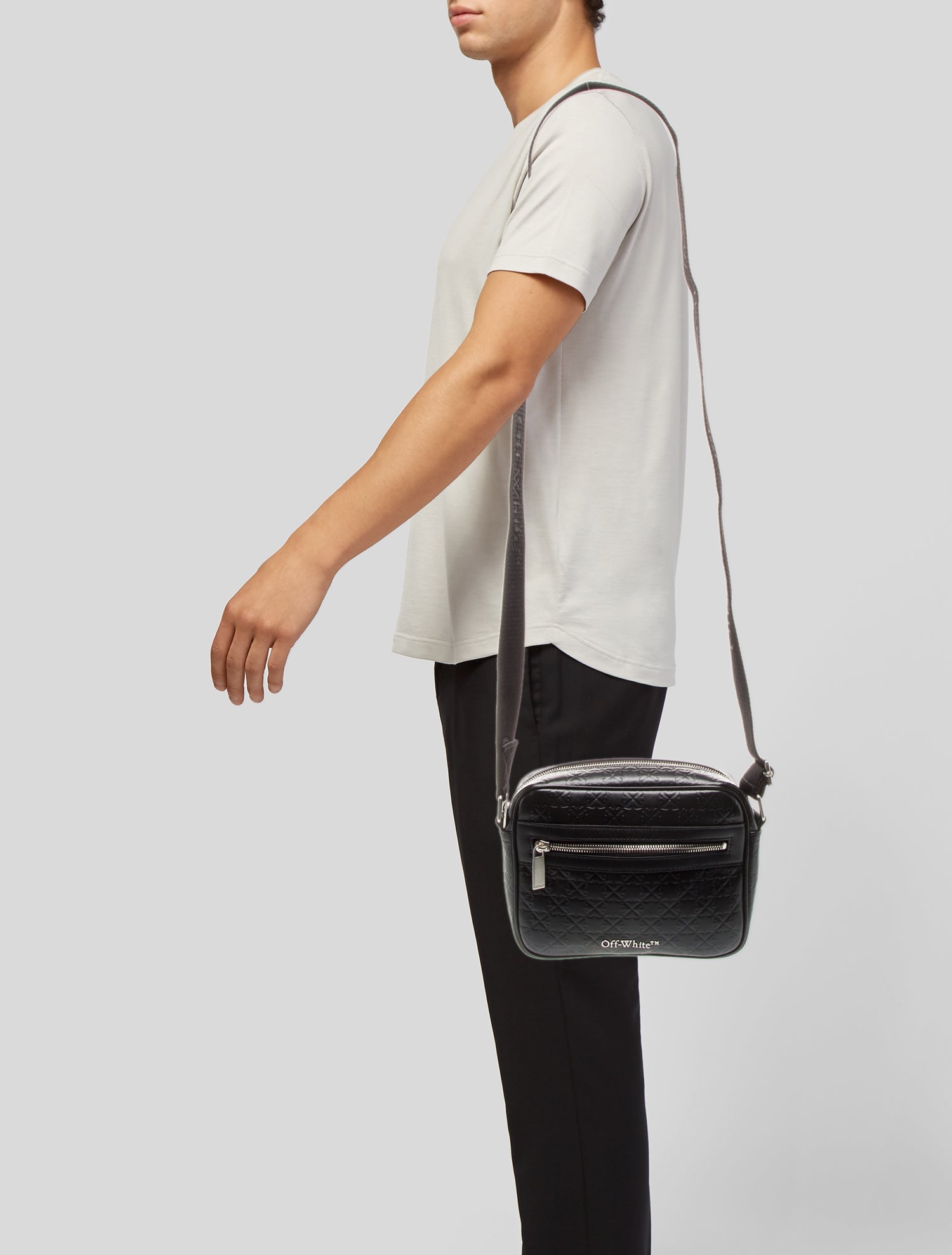 Off-White Leather Crossbody Bag