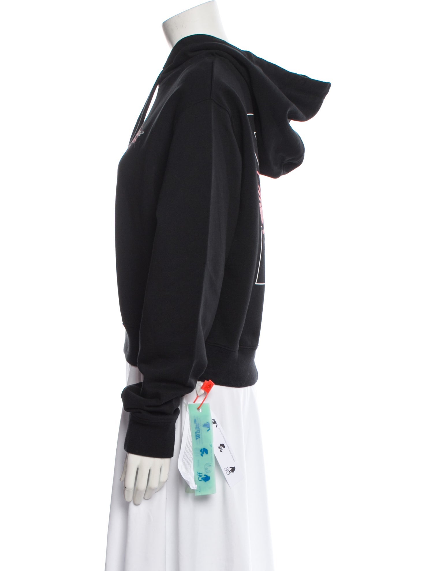 Off-White 2021 Chinese New Year Cropped Hooded Sweatshirt w/ Tags