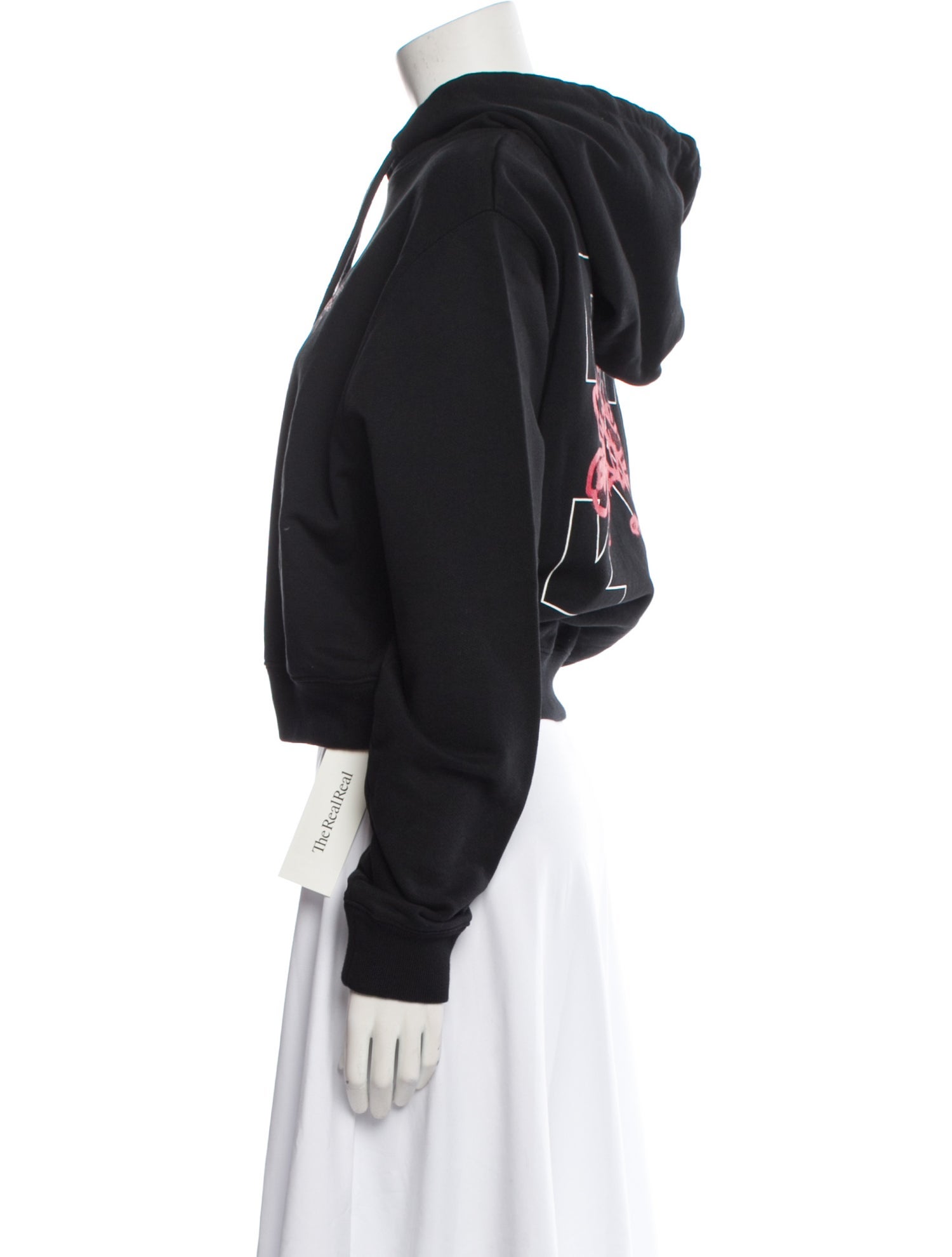 Off-White 2021 Chinese New Year Cropped Hooded Sweatshirt w/ Tags