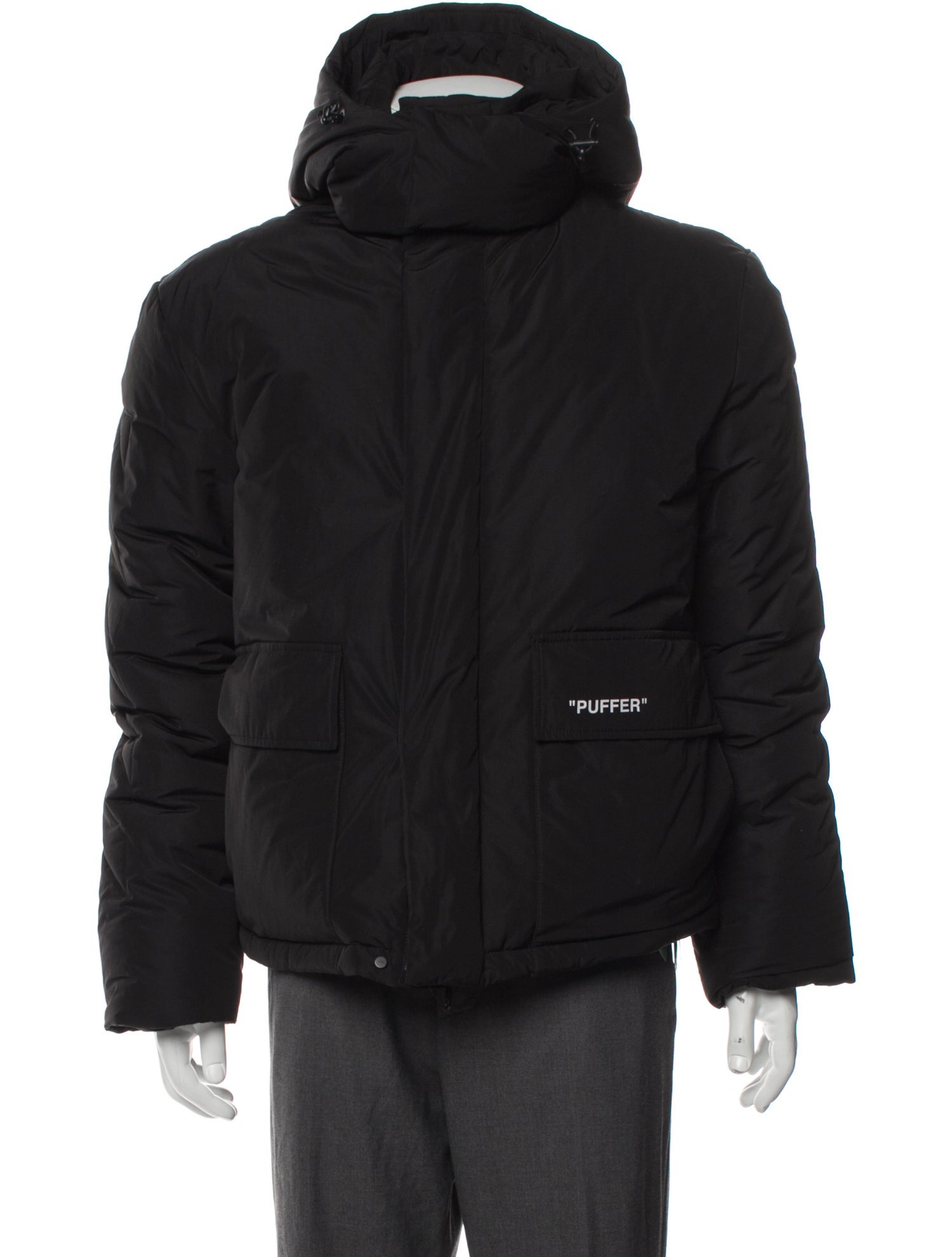 Off-White 2022 Diagonals 'Puffer' Puffer Coat w/ Tags