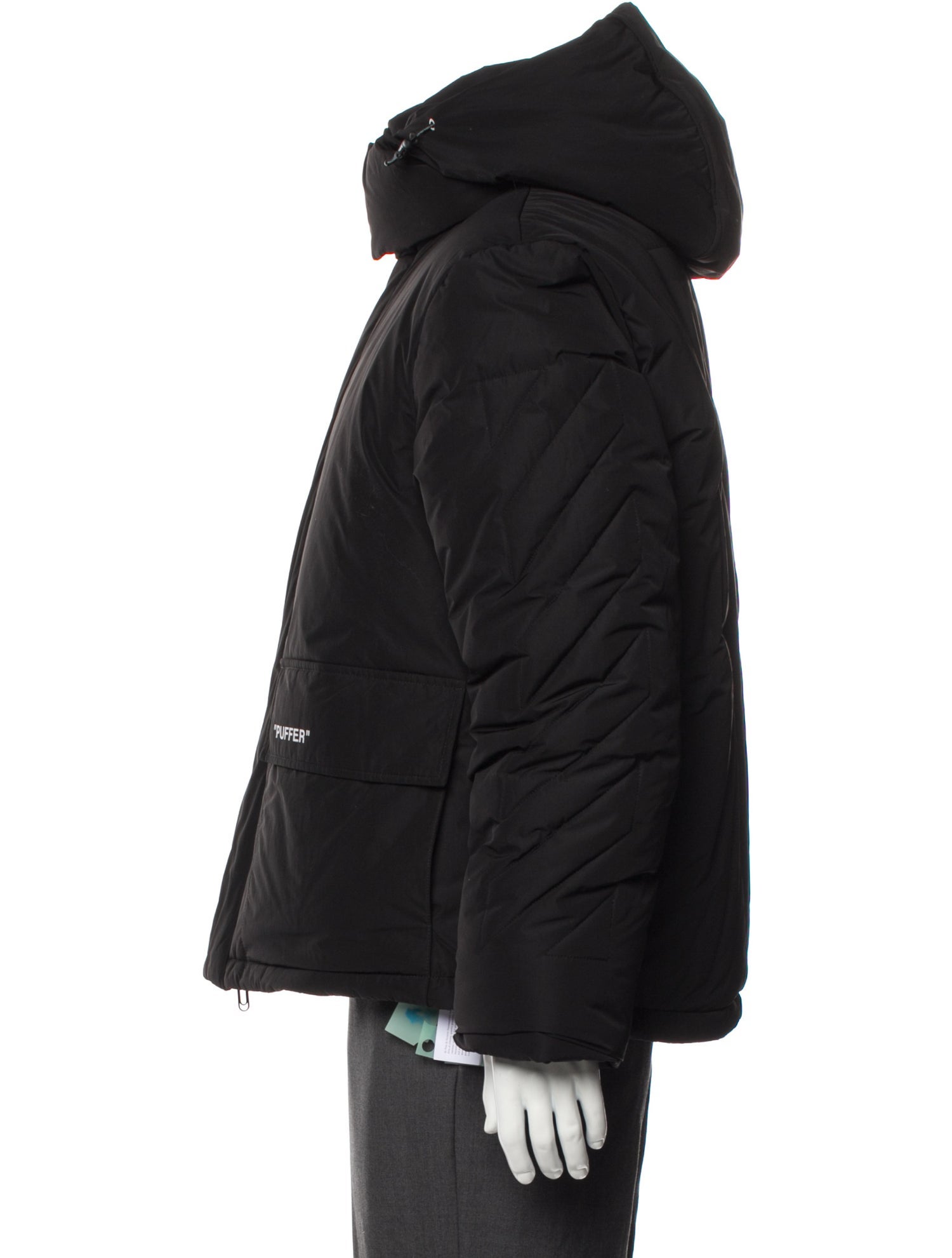 Off-White 2022 Diagonals 'Puffer' Puffer Coat w/ Tags