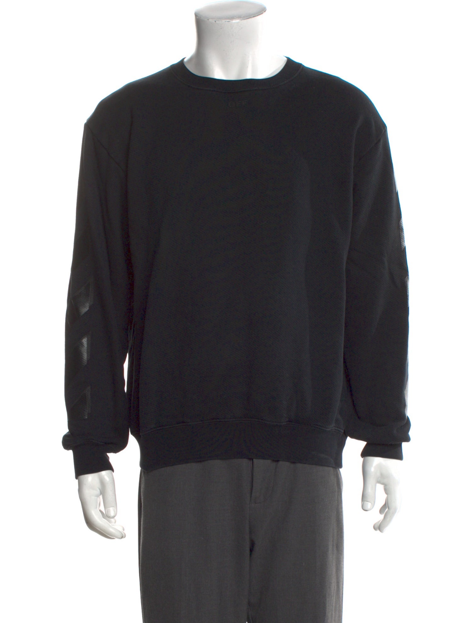 Off-White Crew Neck Long Sleeve Sweatshirt