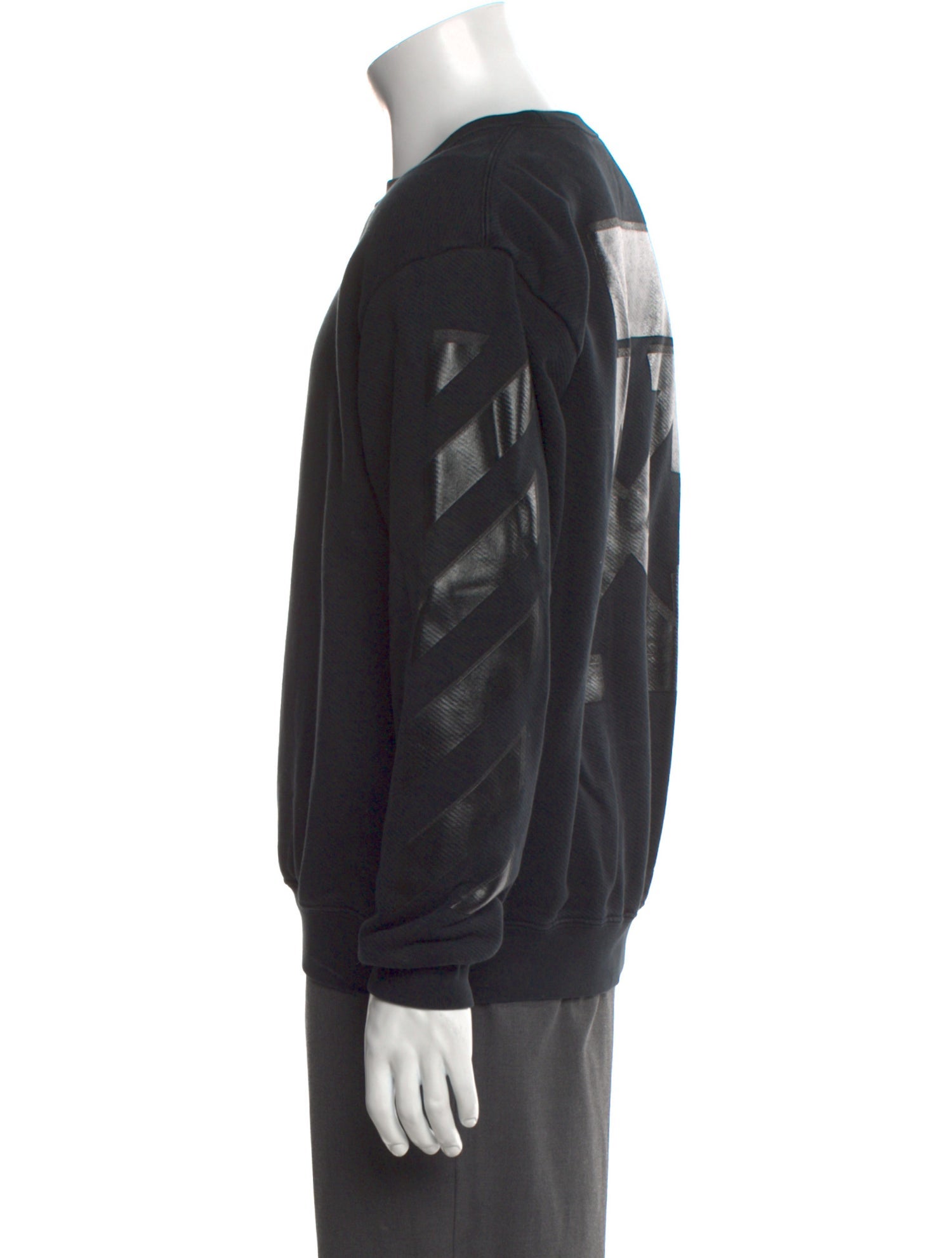 Off-White Crew Neck Long Sleeve Sweatshirt