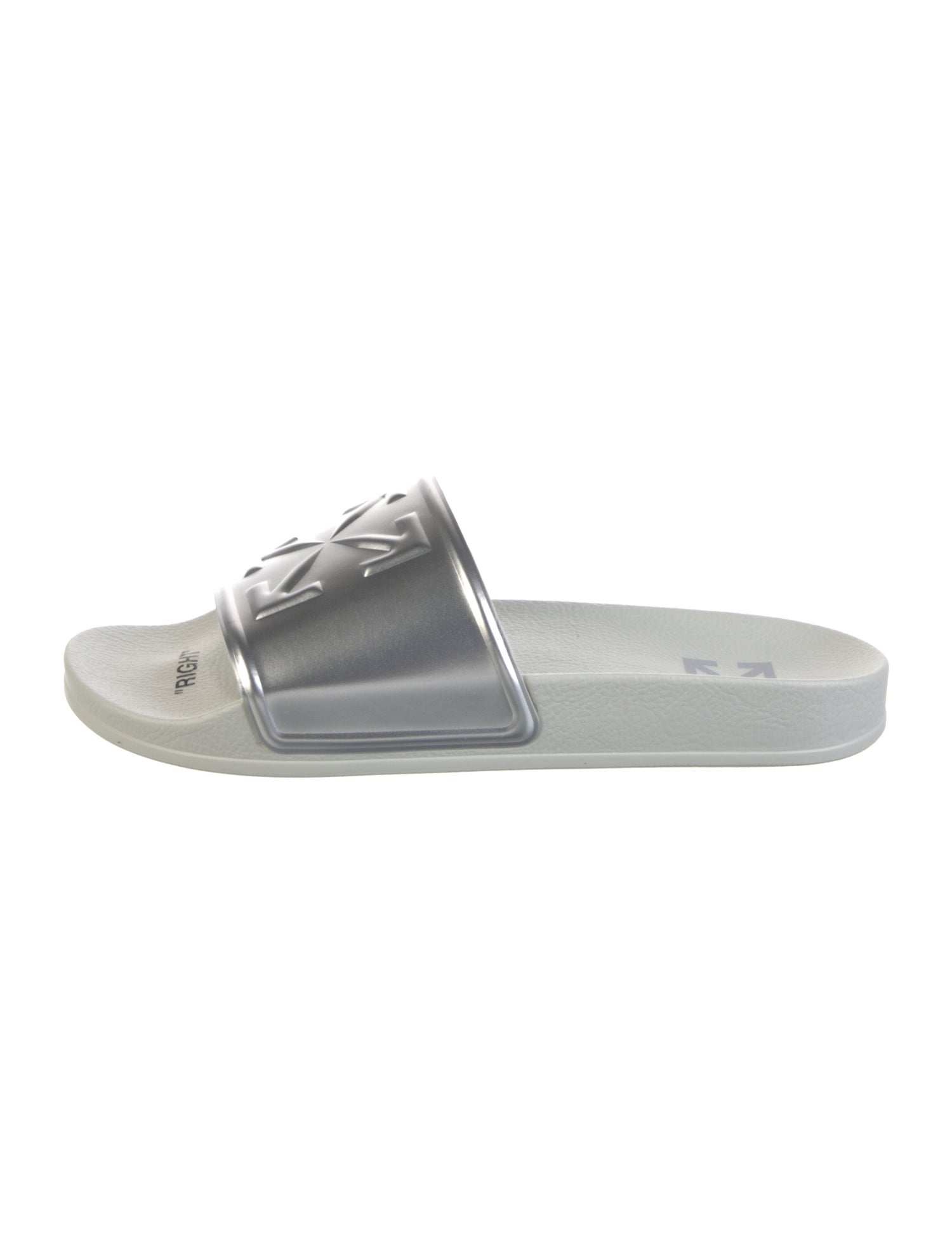 Off-White Rubber Printed Slides