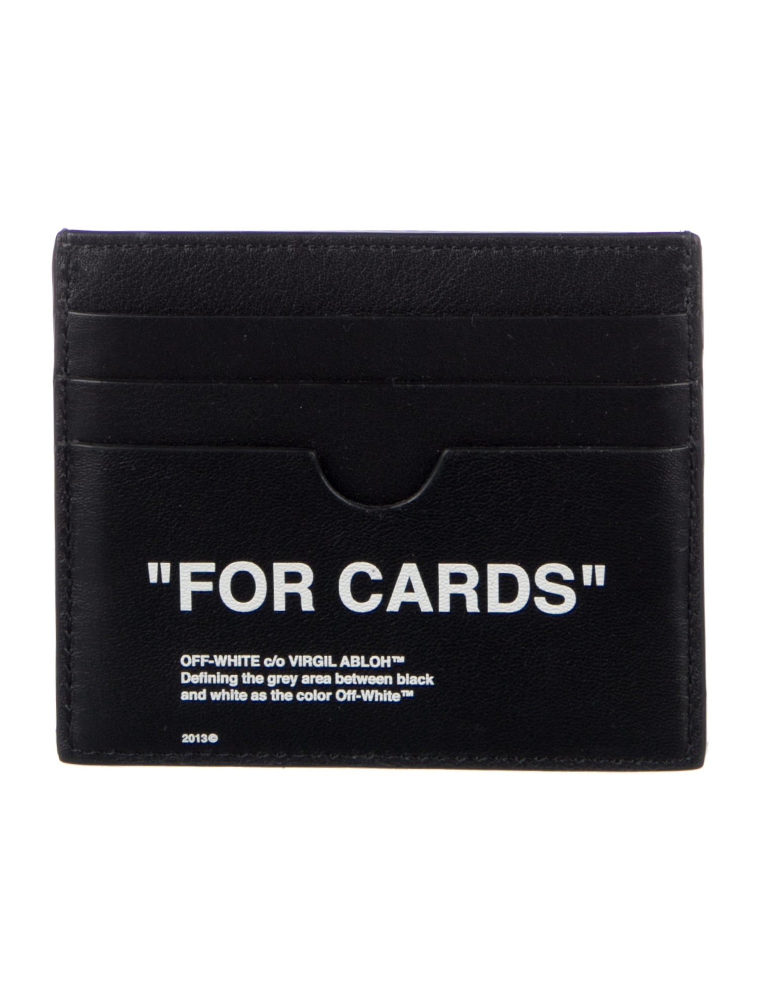 Off-White For Cards Card Holder Leather Card Holder w/ Tags