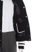 Off-White Leather Patterned Varsity Jacket