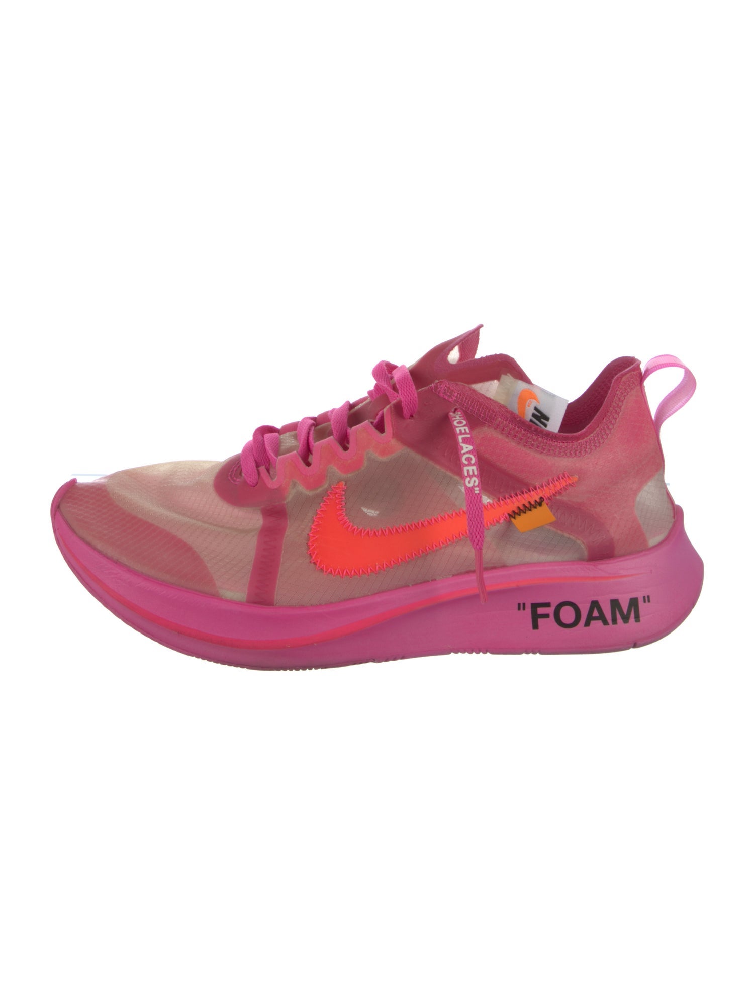 Off-White x Nike Zoom Fly 'Pink' Sneakers