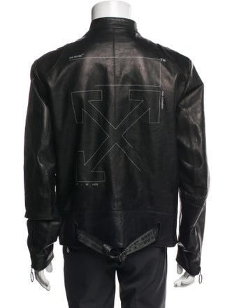 Off-White 2019 Leather Moto Jacket