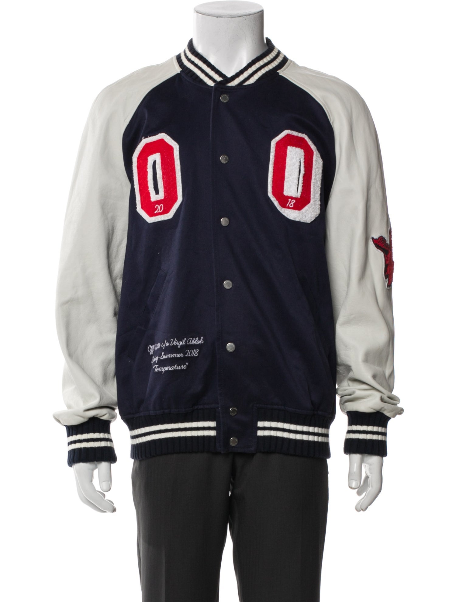 Off-White 2018 'Temp' Varsity Jacket Varsity Jacket