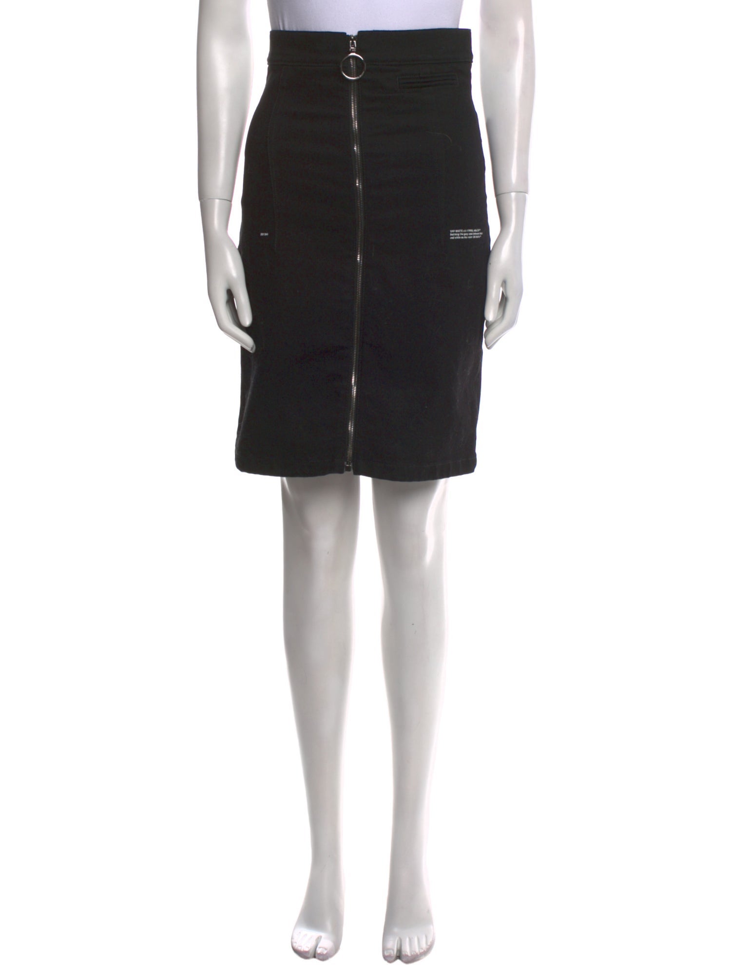 Off-White Knee-Length Skirt