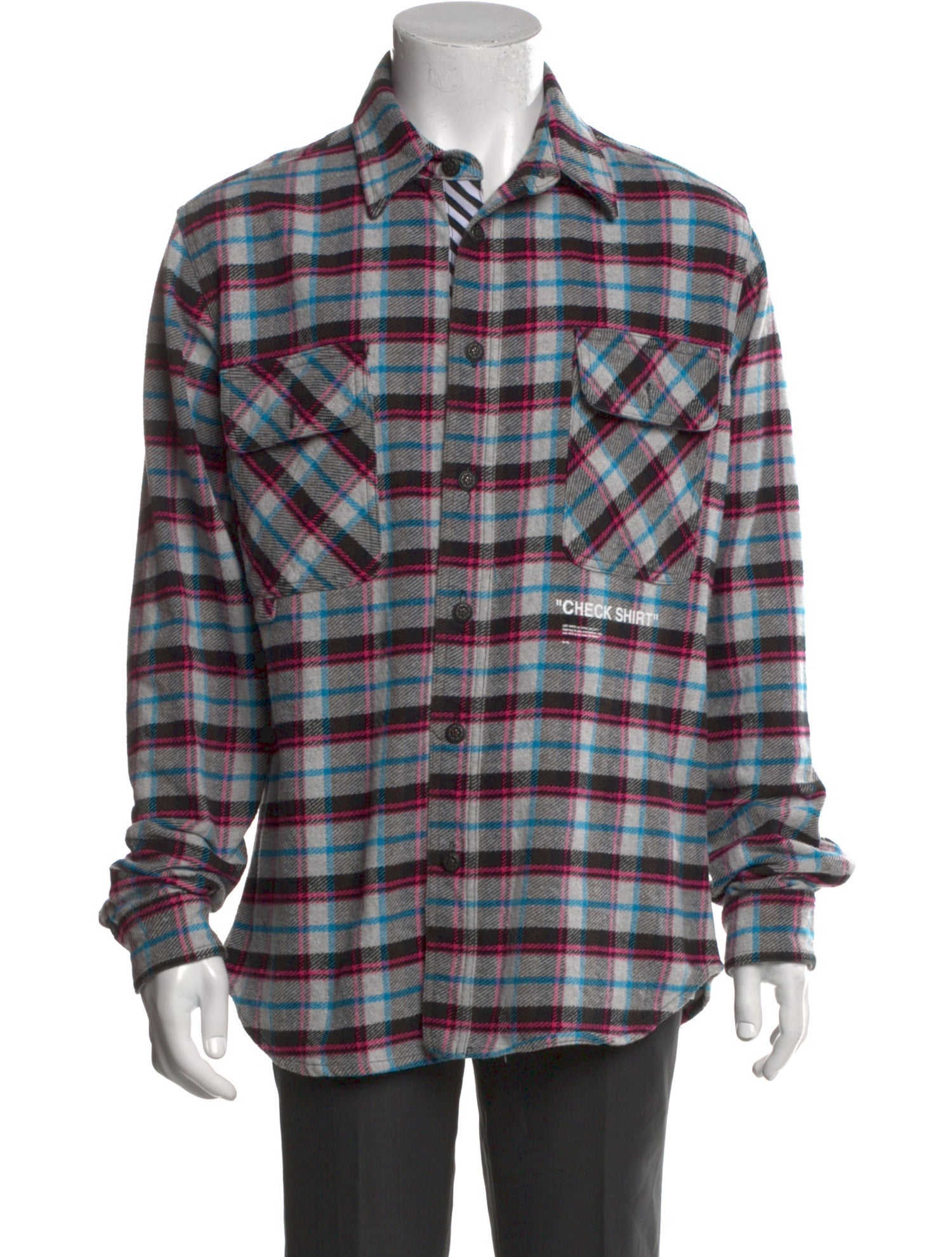 Off-White 2018 Plaid Print Shirt