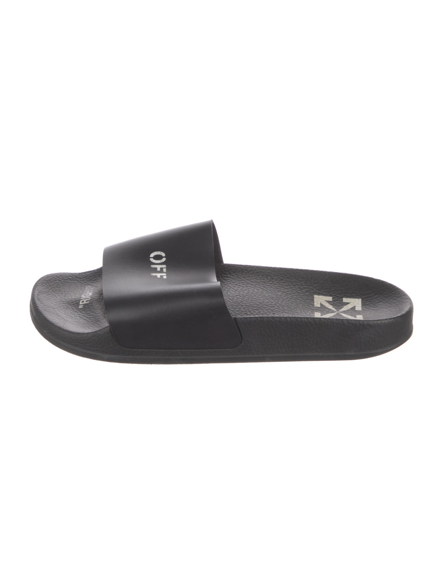 Off-White Rubber Printed Slides