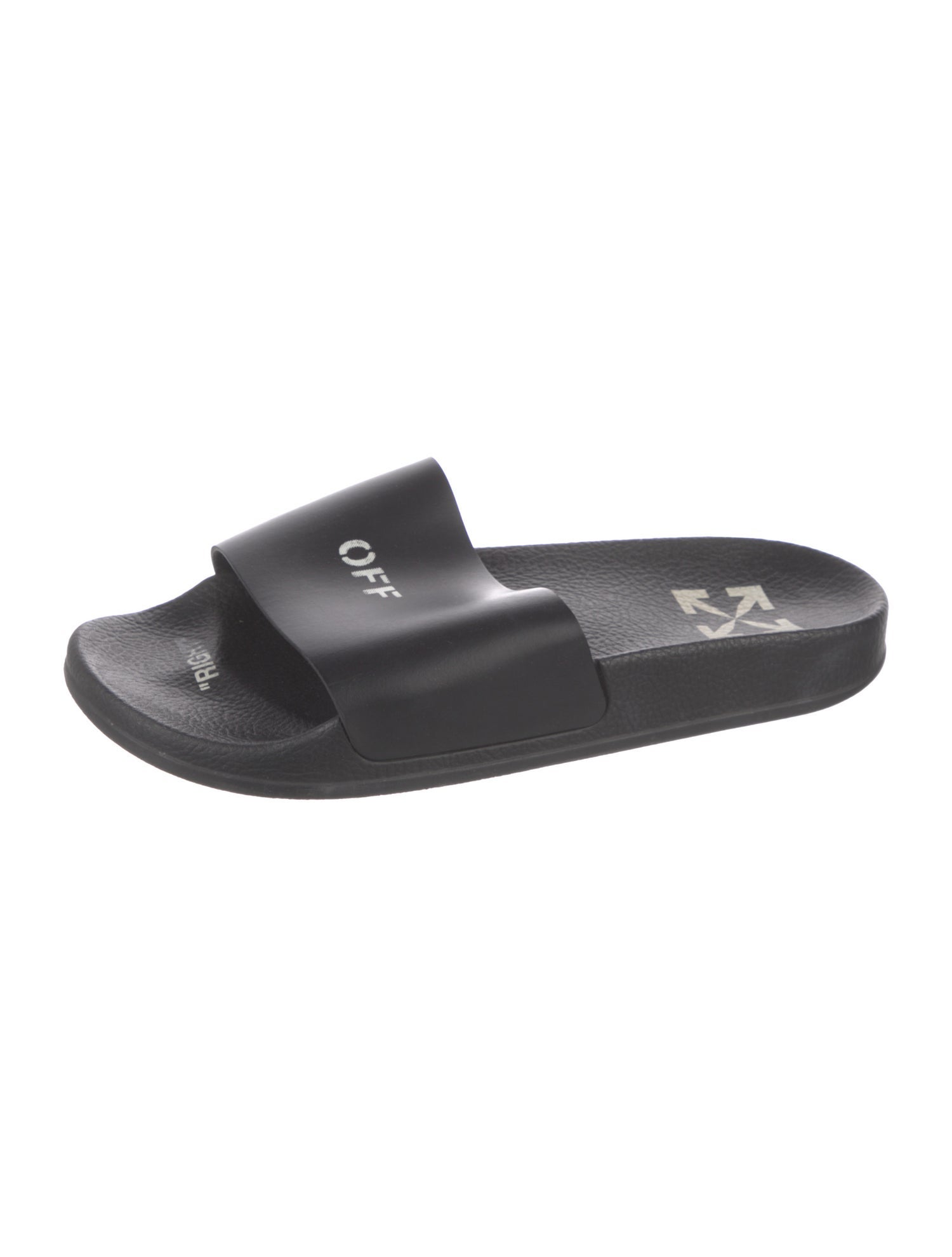 Off-White Rubber Printed Slides