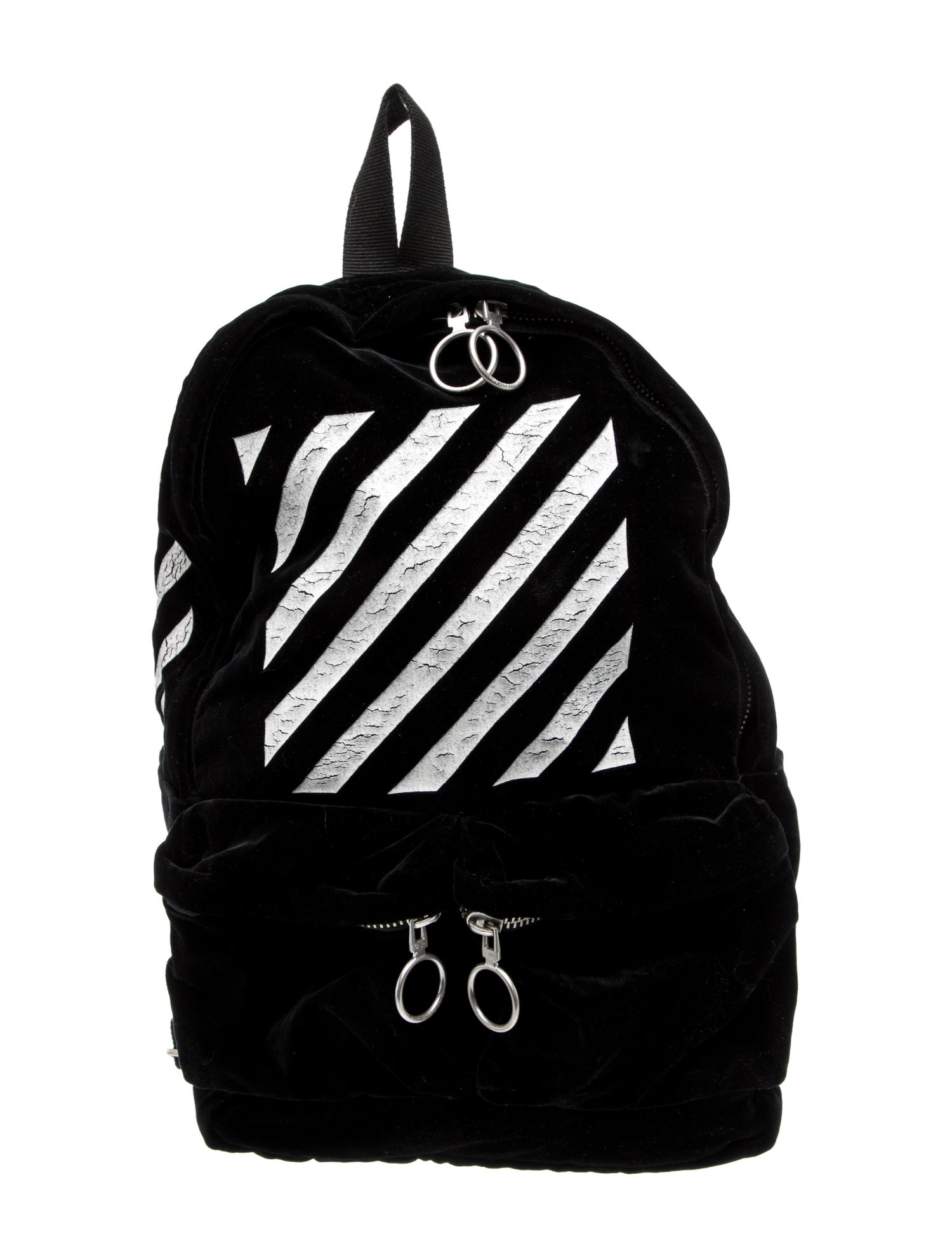 Off-White Velvet Backpack