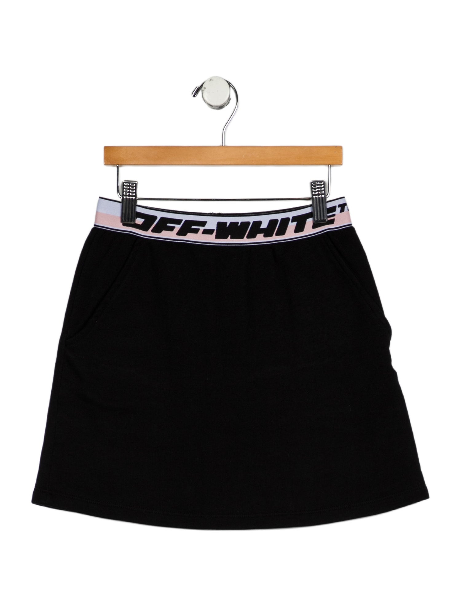 Off-White Woven Logo Skirt