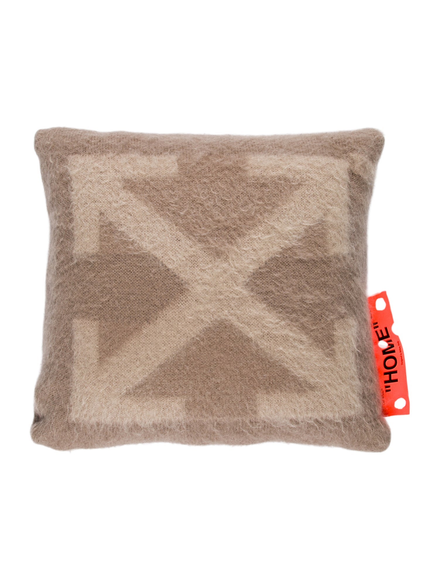 Off-White Large Mohair Arrows Cushion