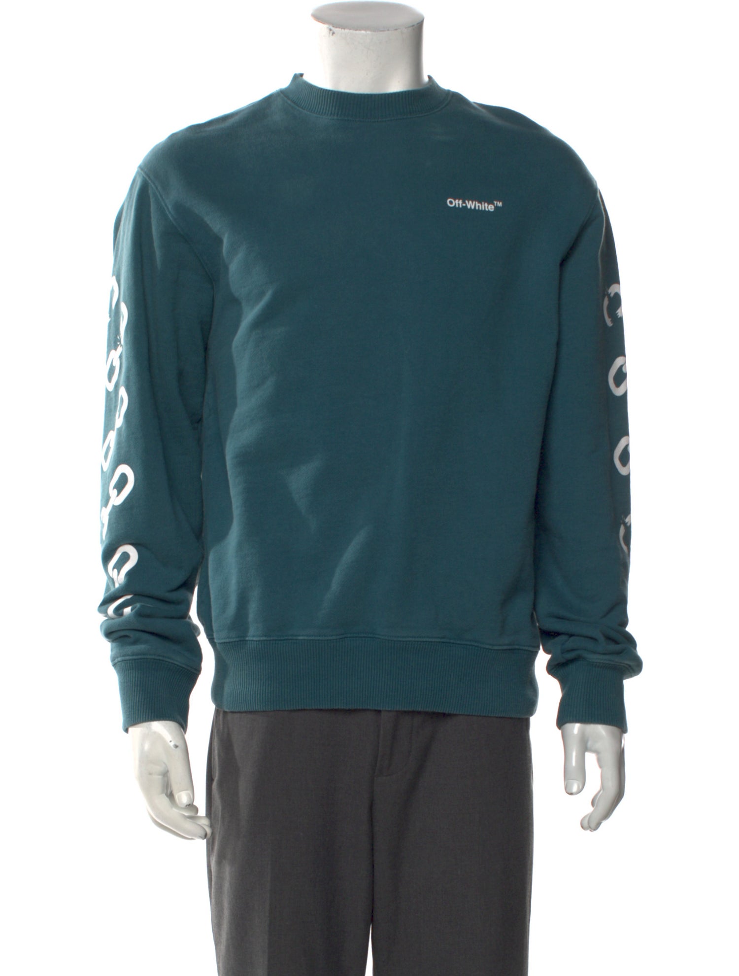 Off-White Graphic Print Crew Neck Sweatshirt