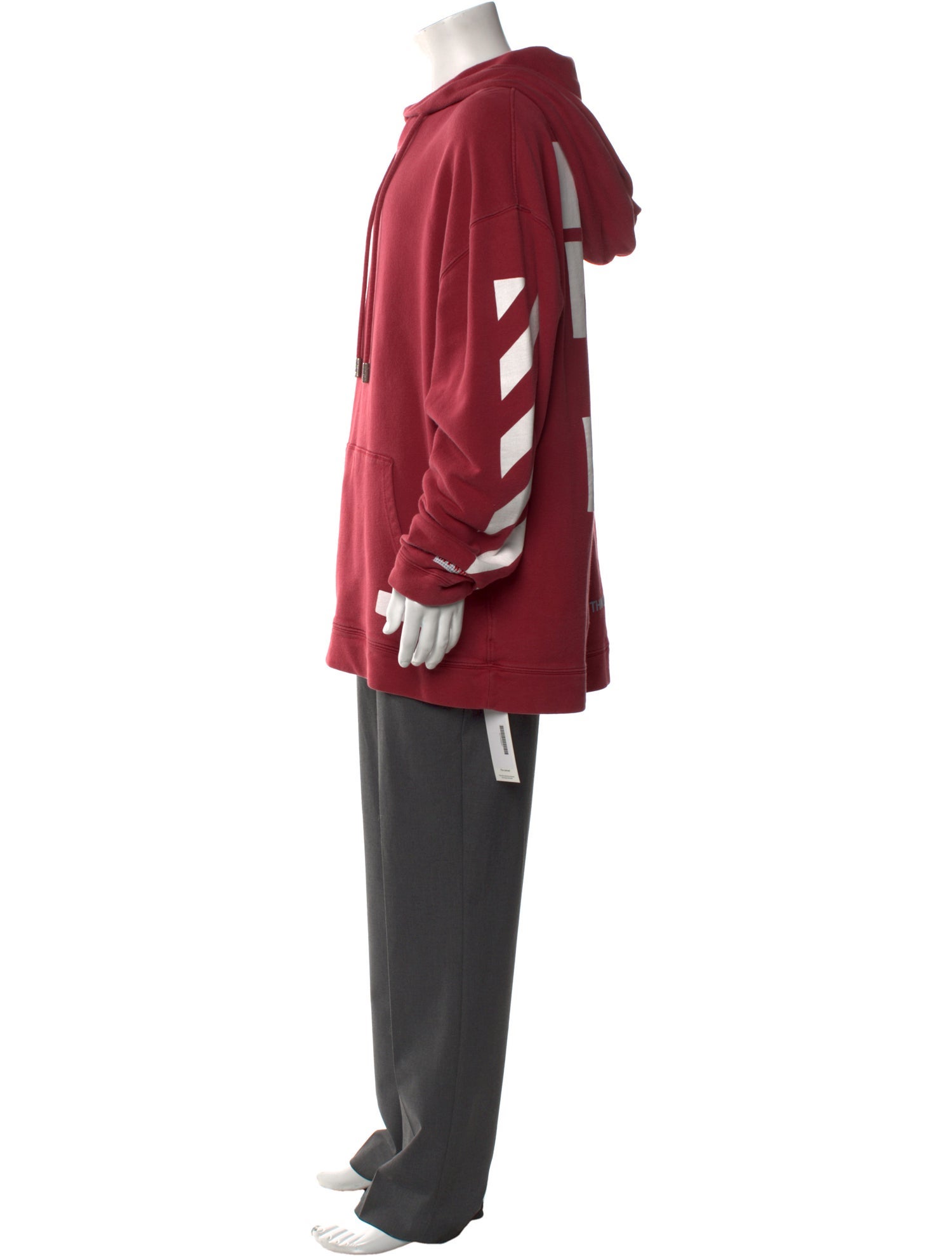 Off-White Diagonals Crew Neck Hoodie