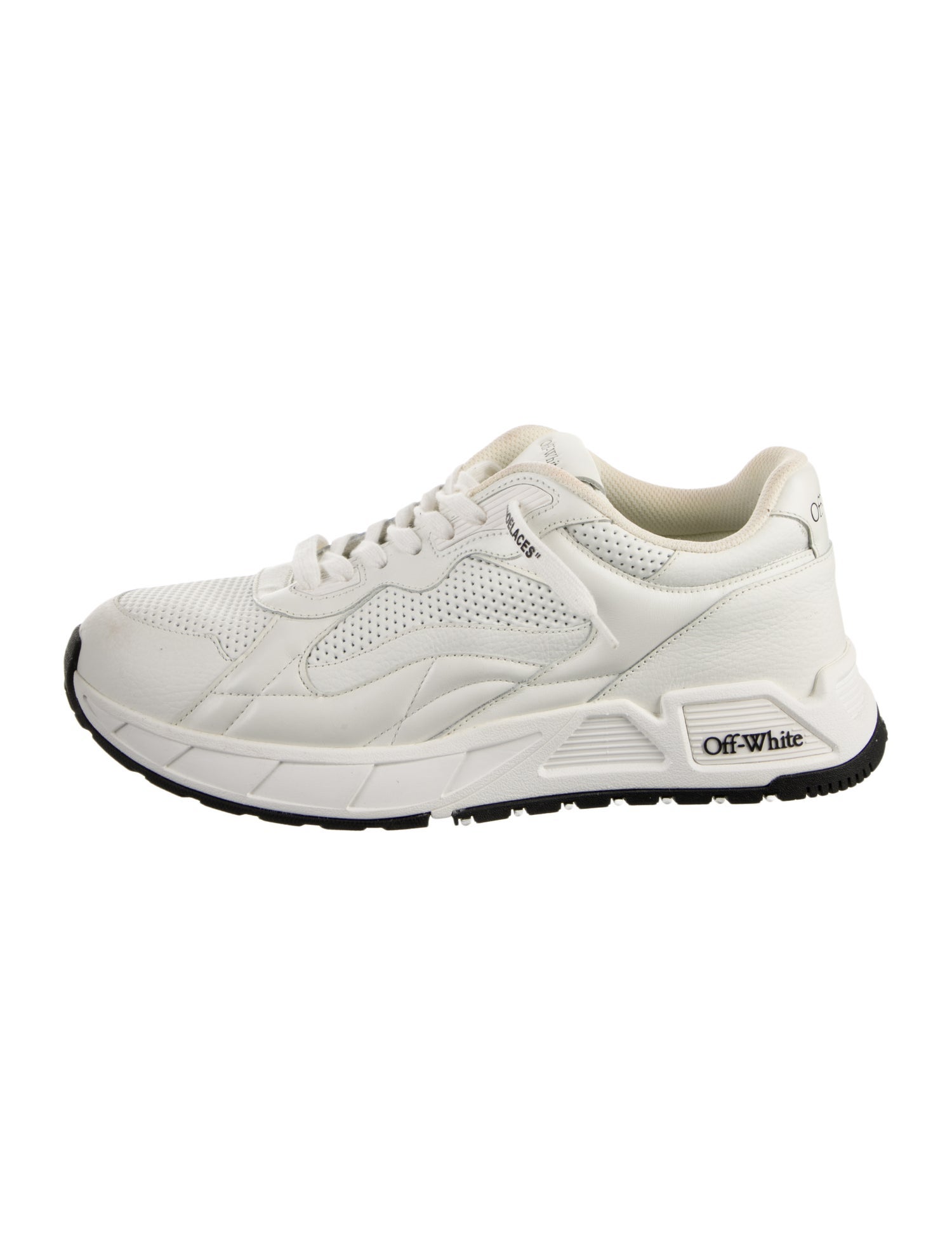 Off-White Leather Sneakers