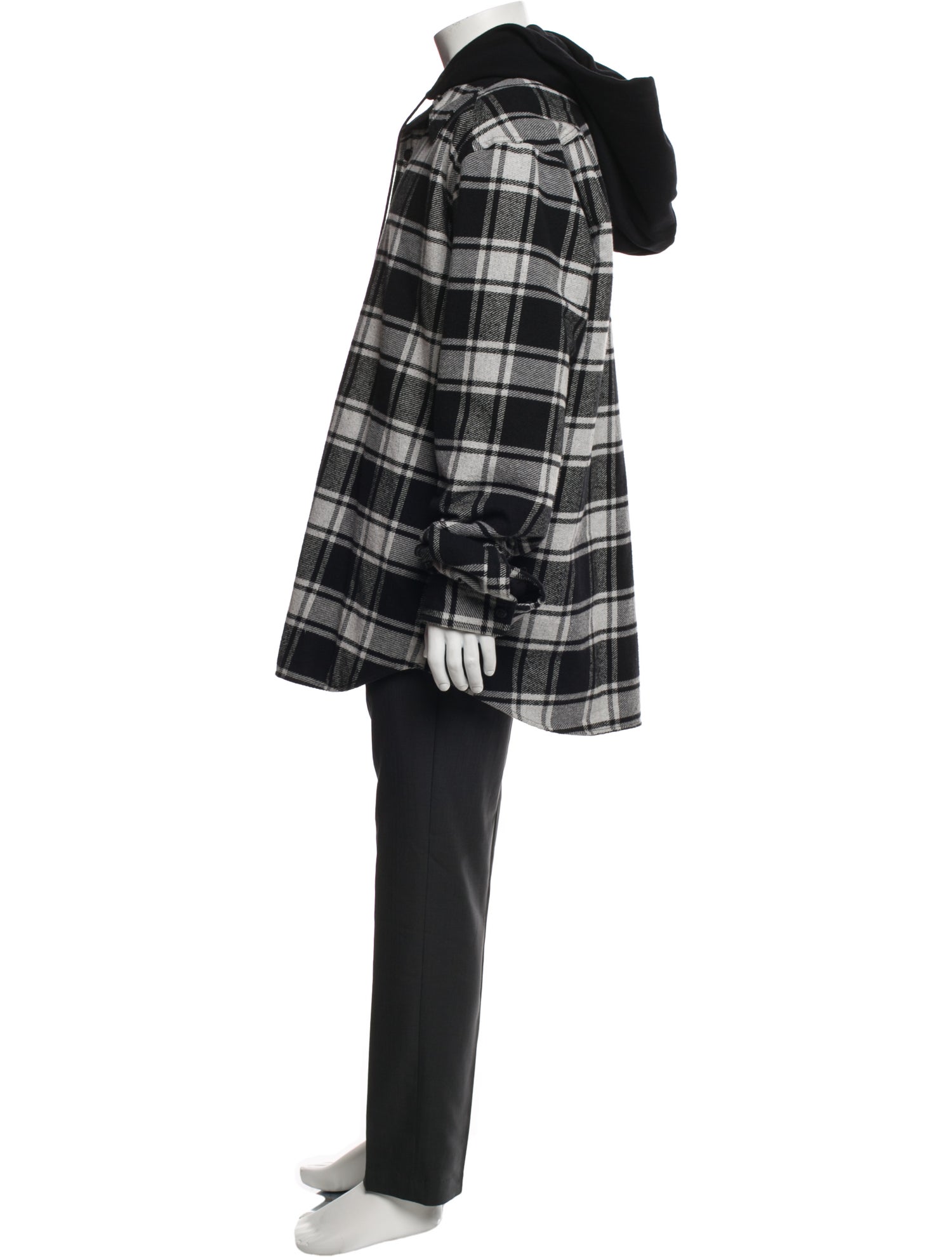 Off-White 2018 Plaid Print Coat