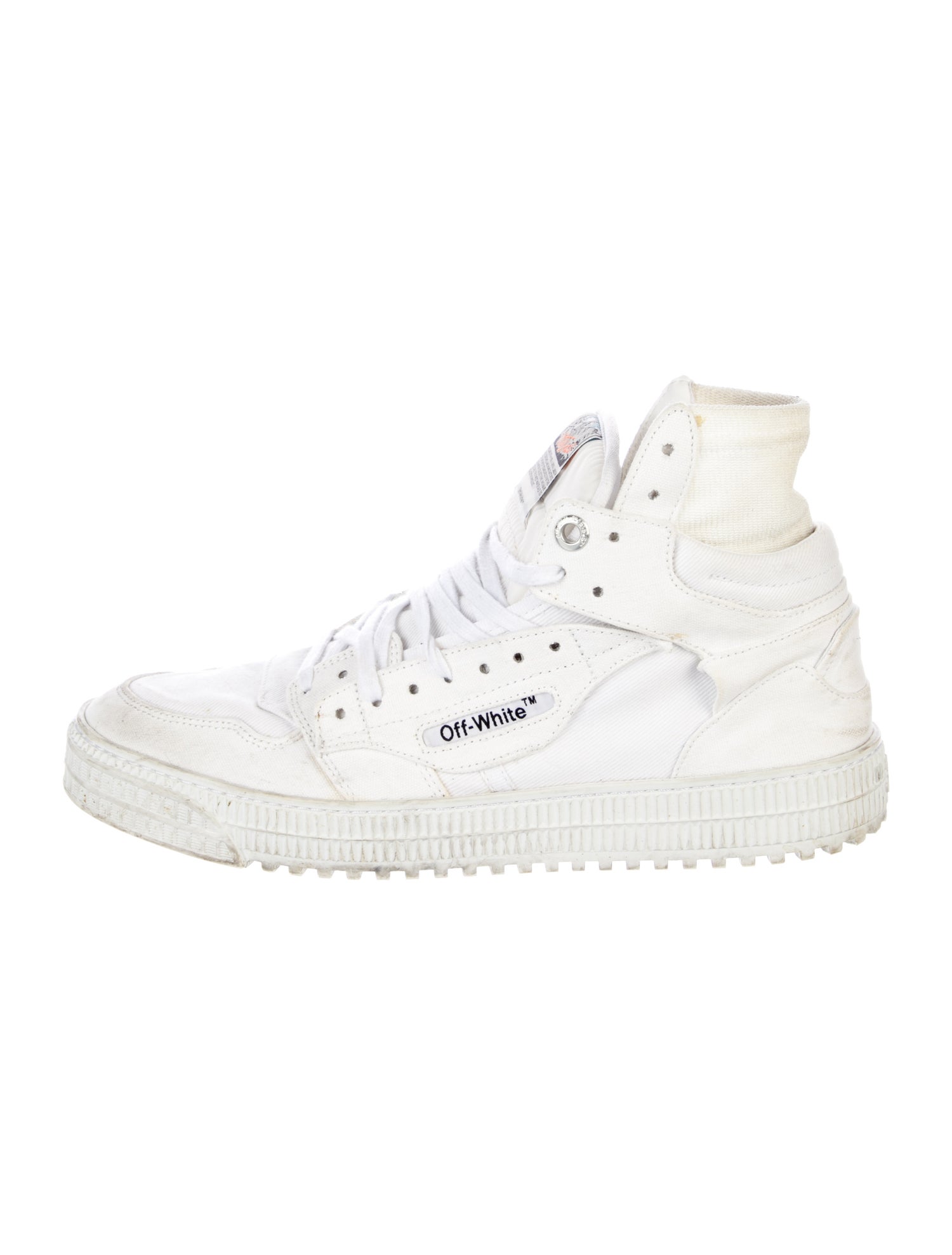 Off-White Signature Logo Canvas Sneakers