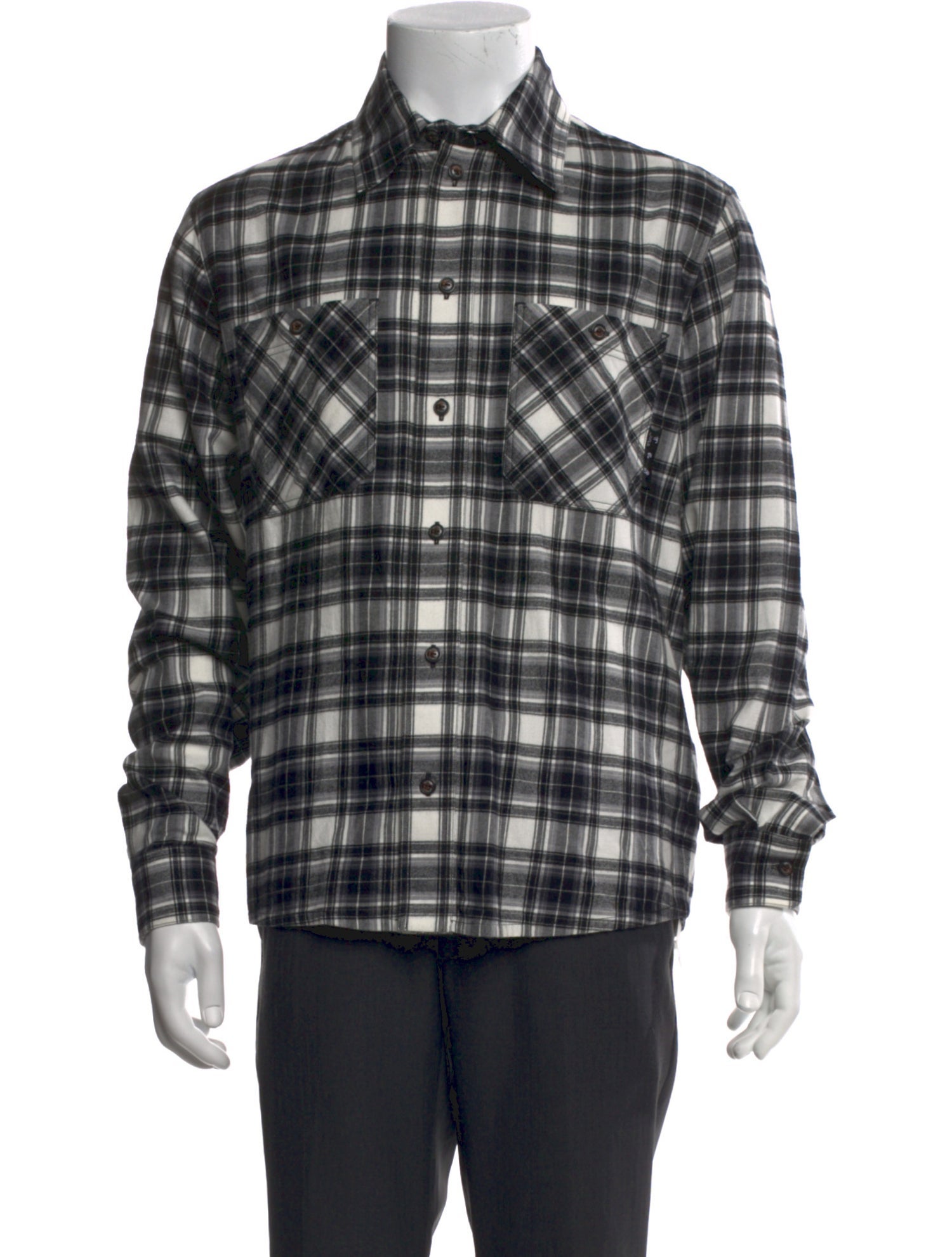 Off-White 2021 Plaid Print Western Shirt