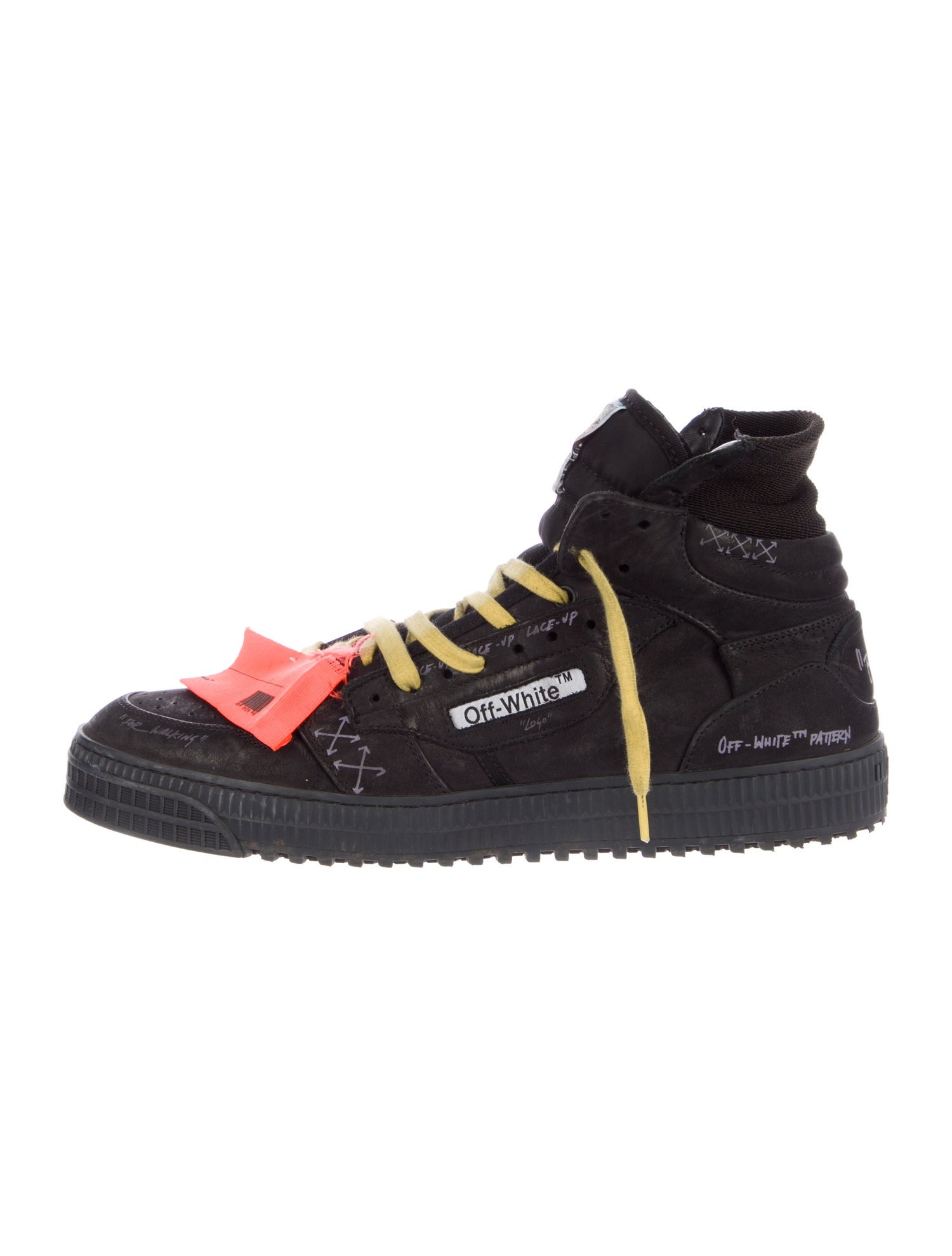Off-White Suede Printed Sneakers