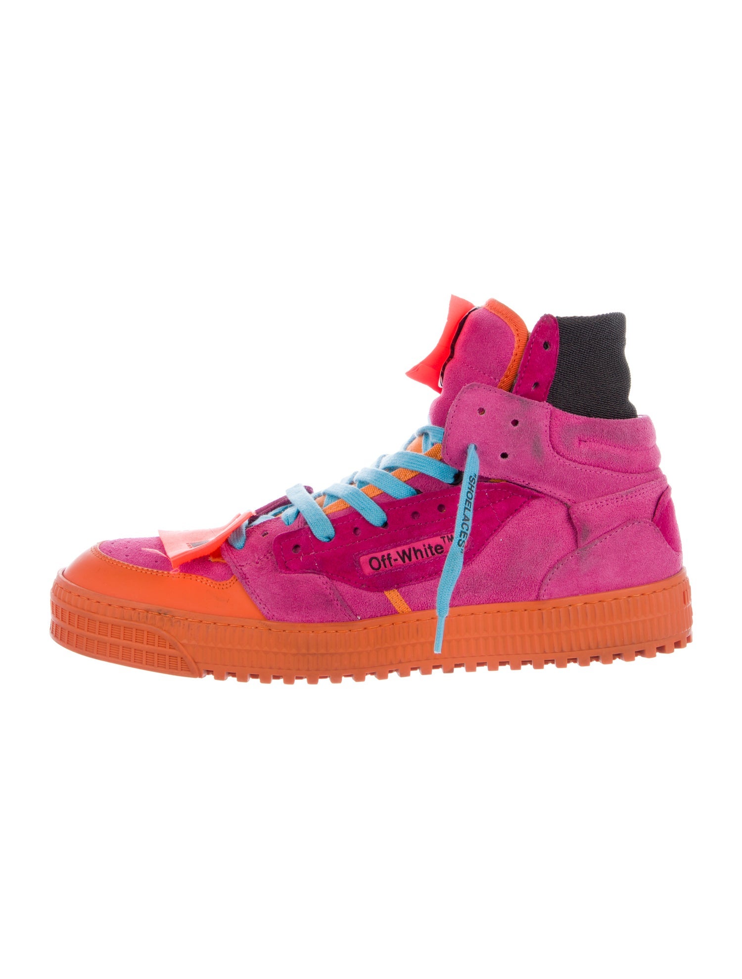 Off-White Suede Printed Sneakers