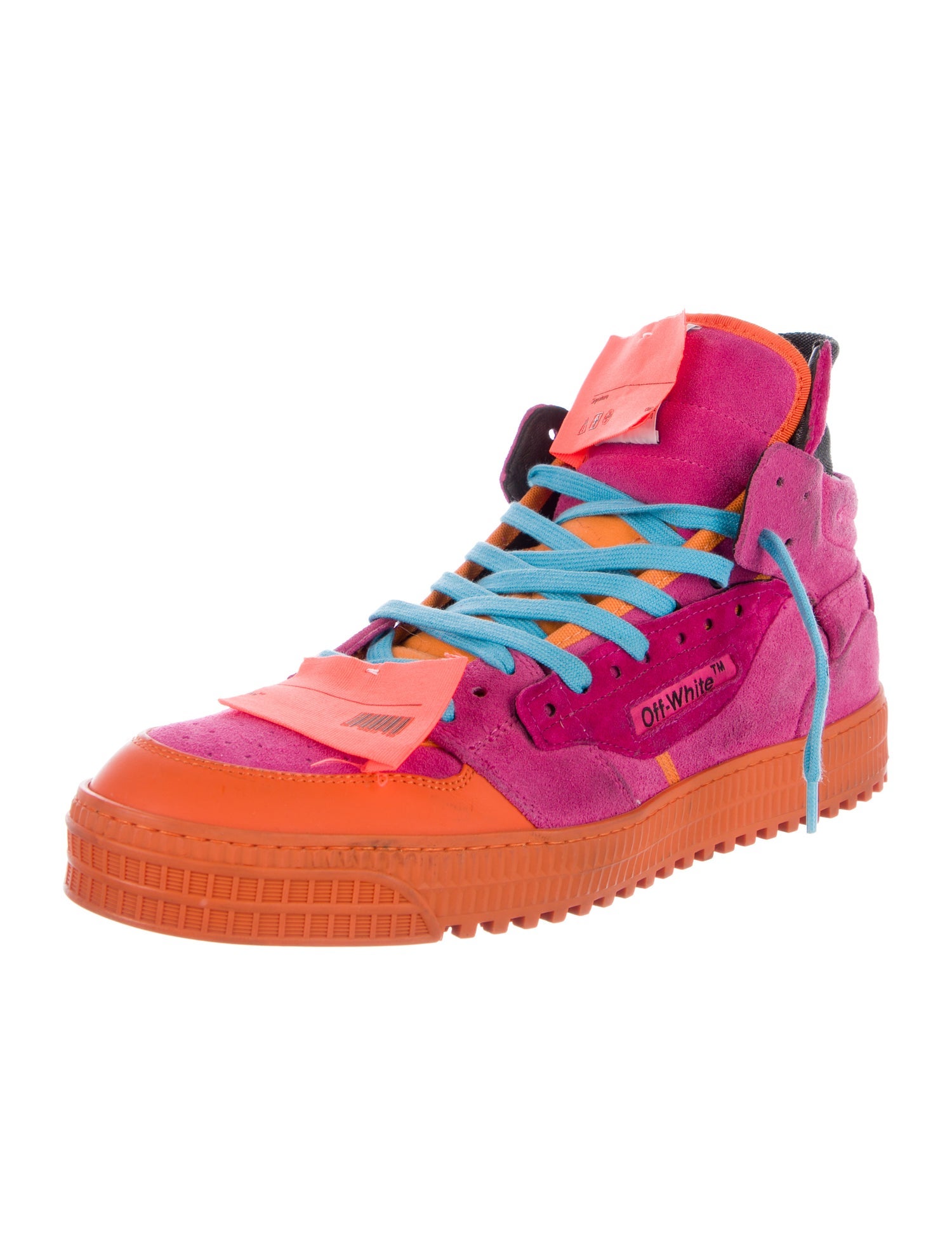 Off-White Suede Printed Sneakers