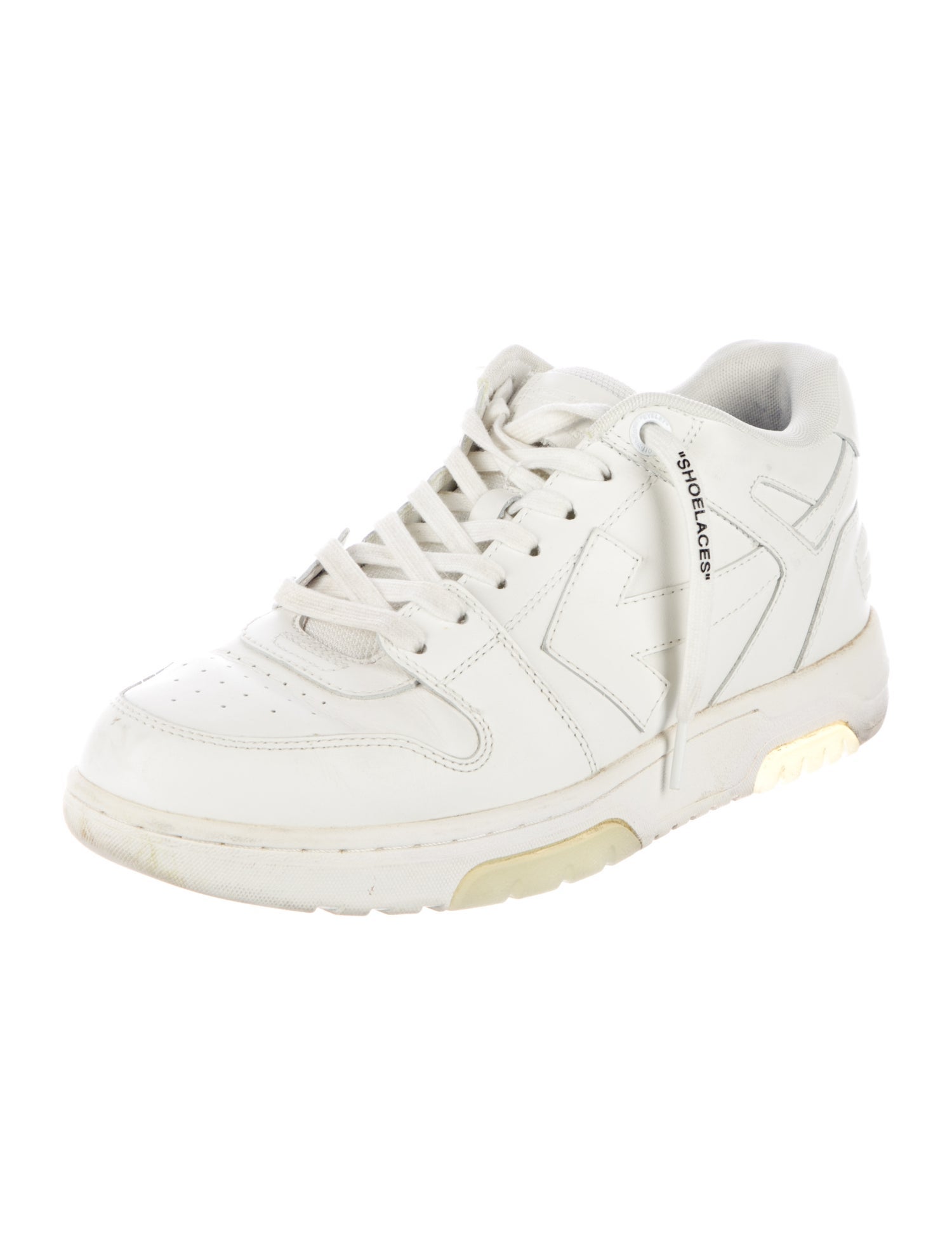 Off-White Leather Sneakers