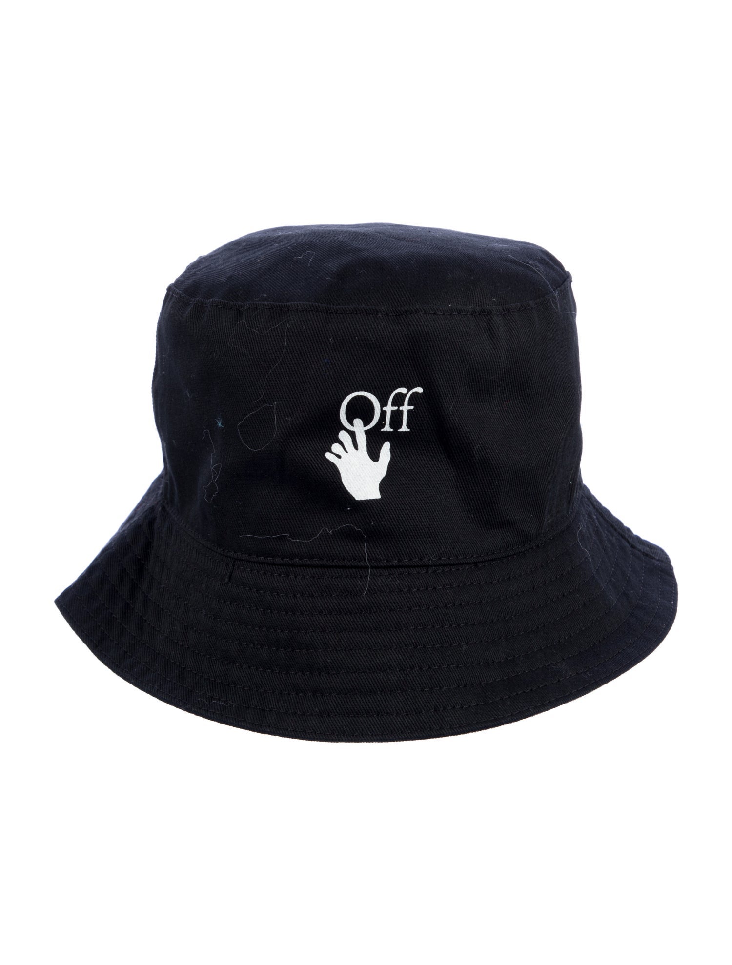 Off-White Solid Off Logo Bucket Hat