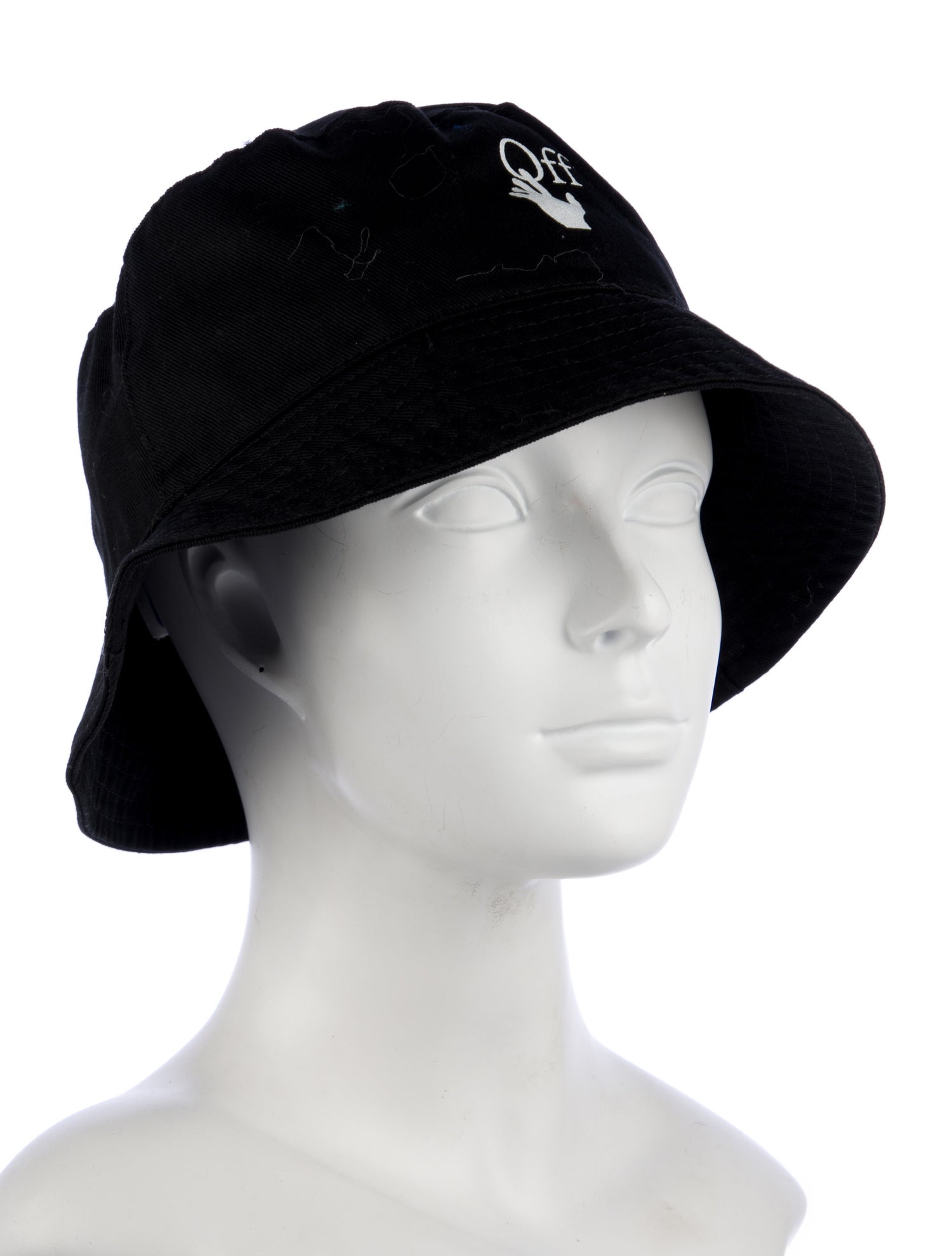 Off-White Solid Off Logo Bucket Hat