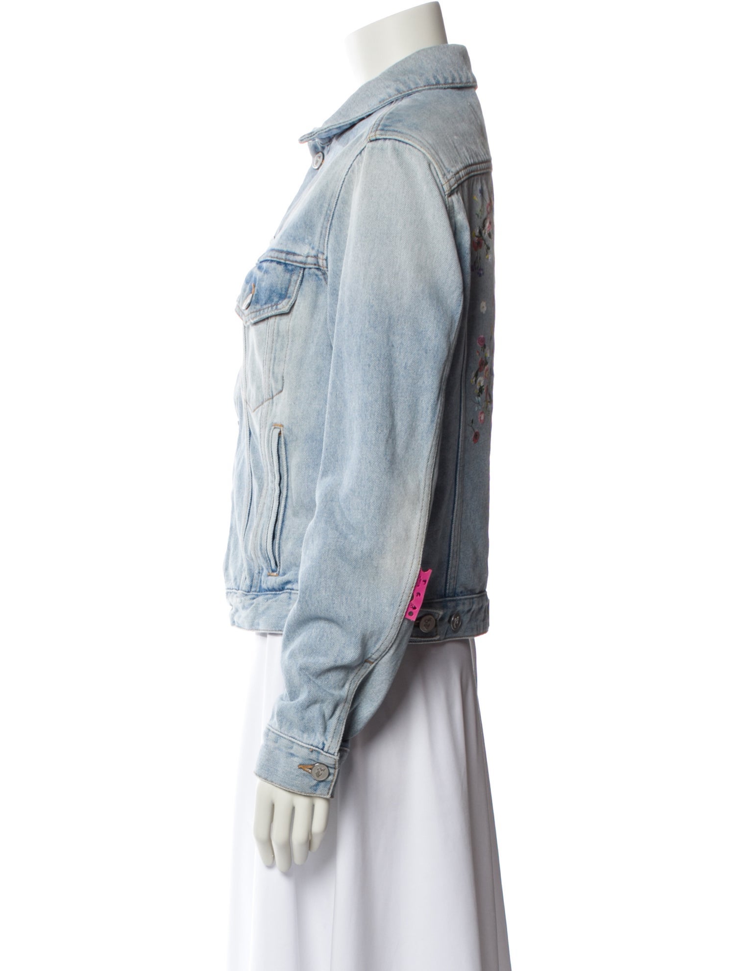 Off-White 2021 Floral Arrows Denim Jacket