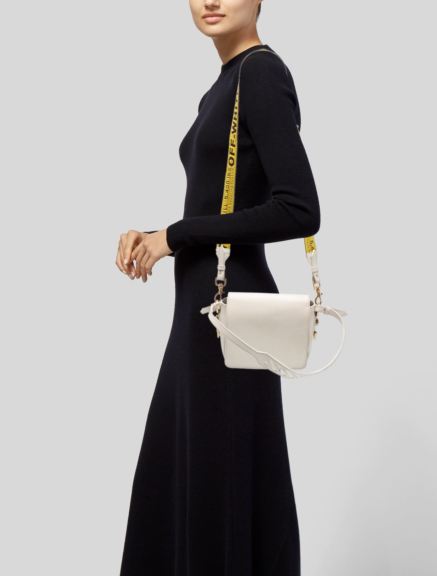 Off-White Leather Shoulder Bag