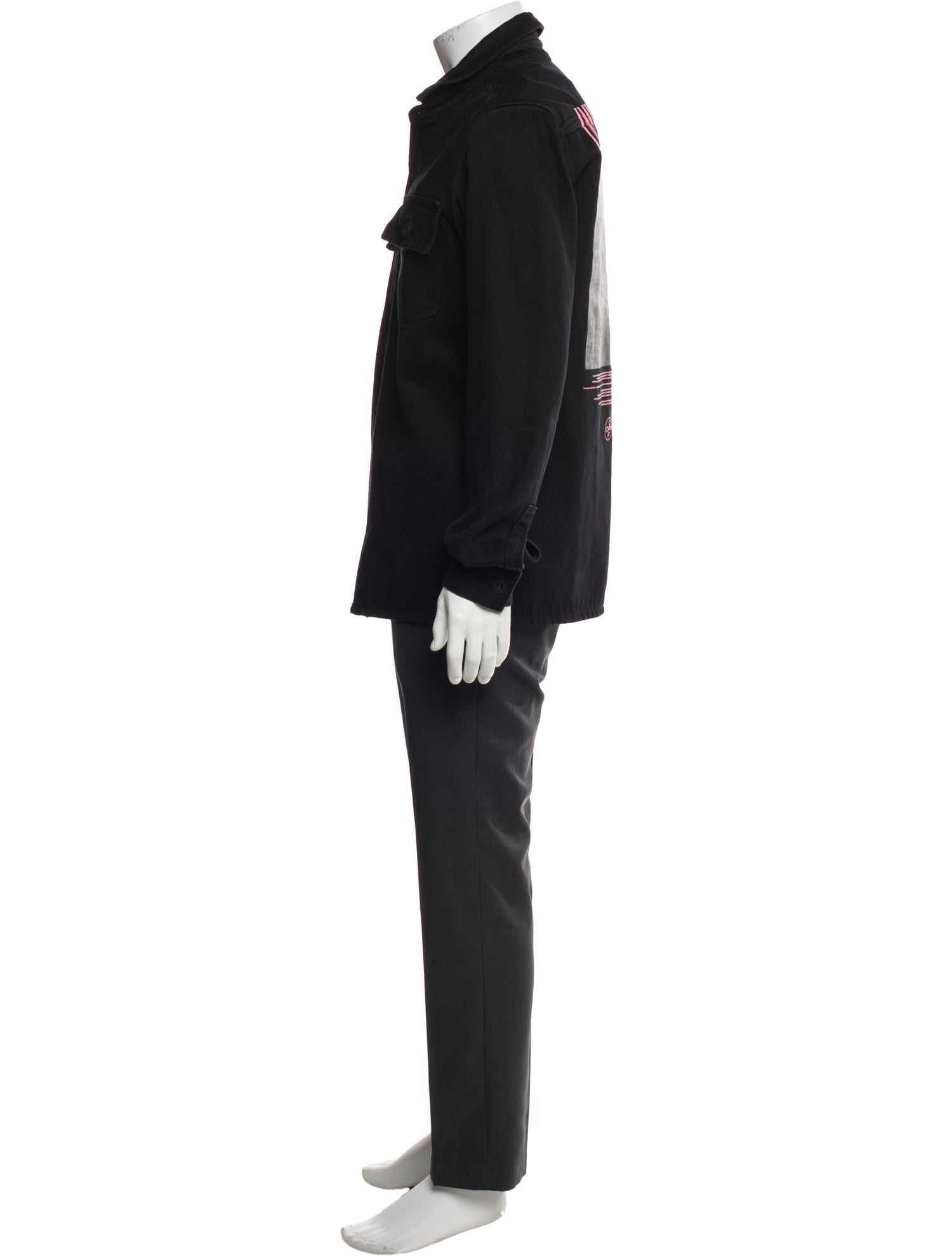 Off-White 2019 Signature Logo Utility Jacket