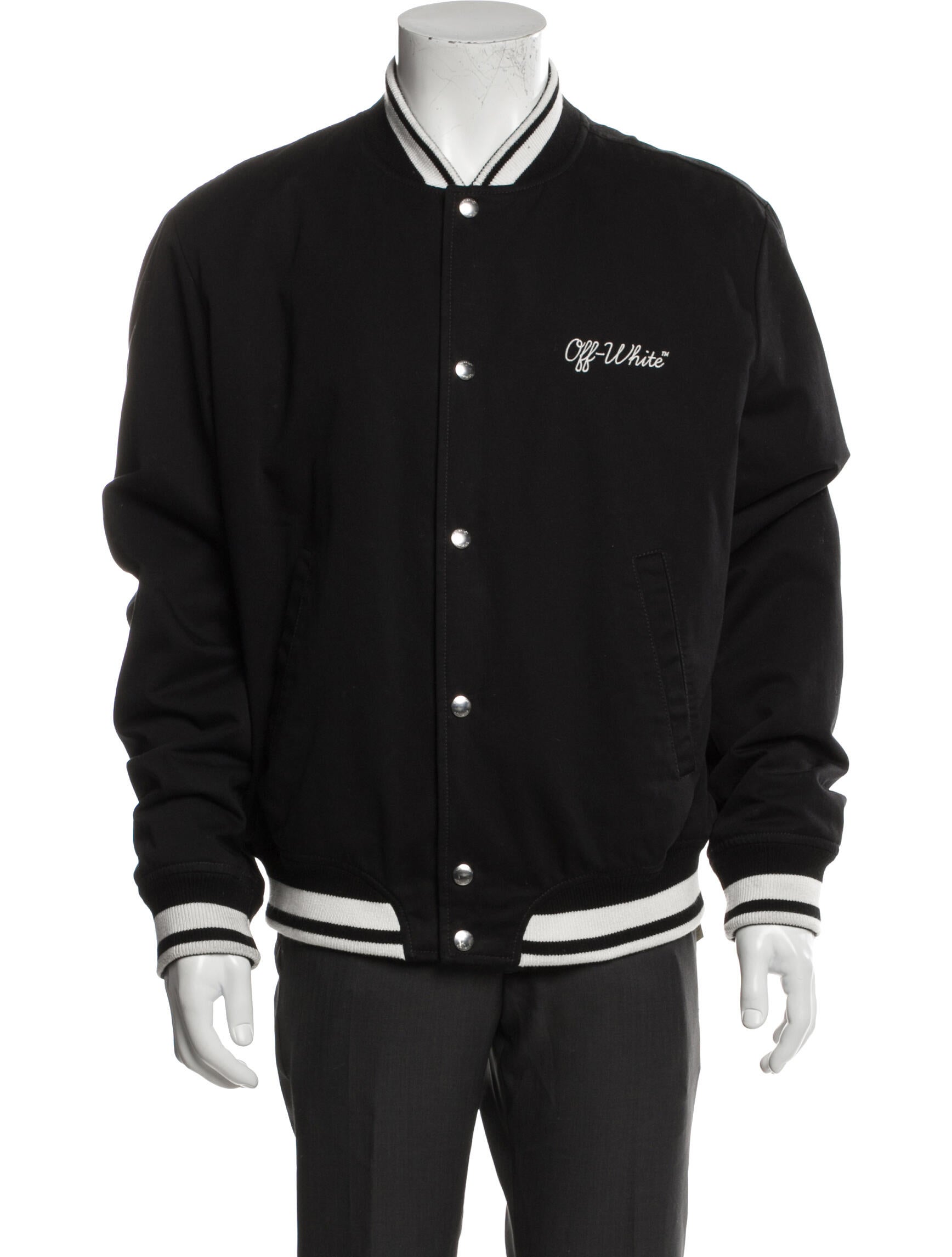 Off-White Striped Varsity Jacket