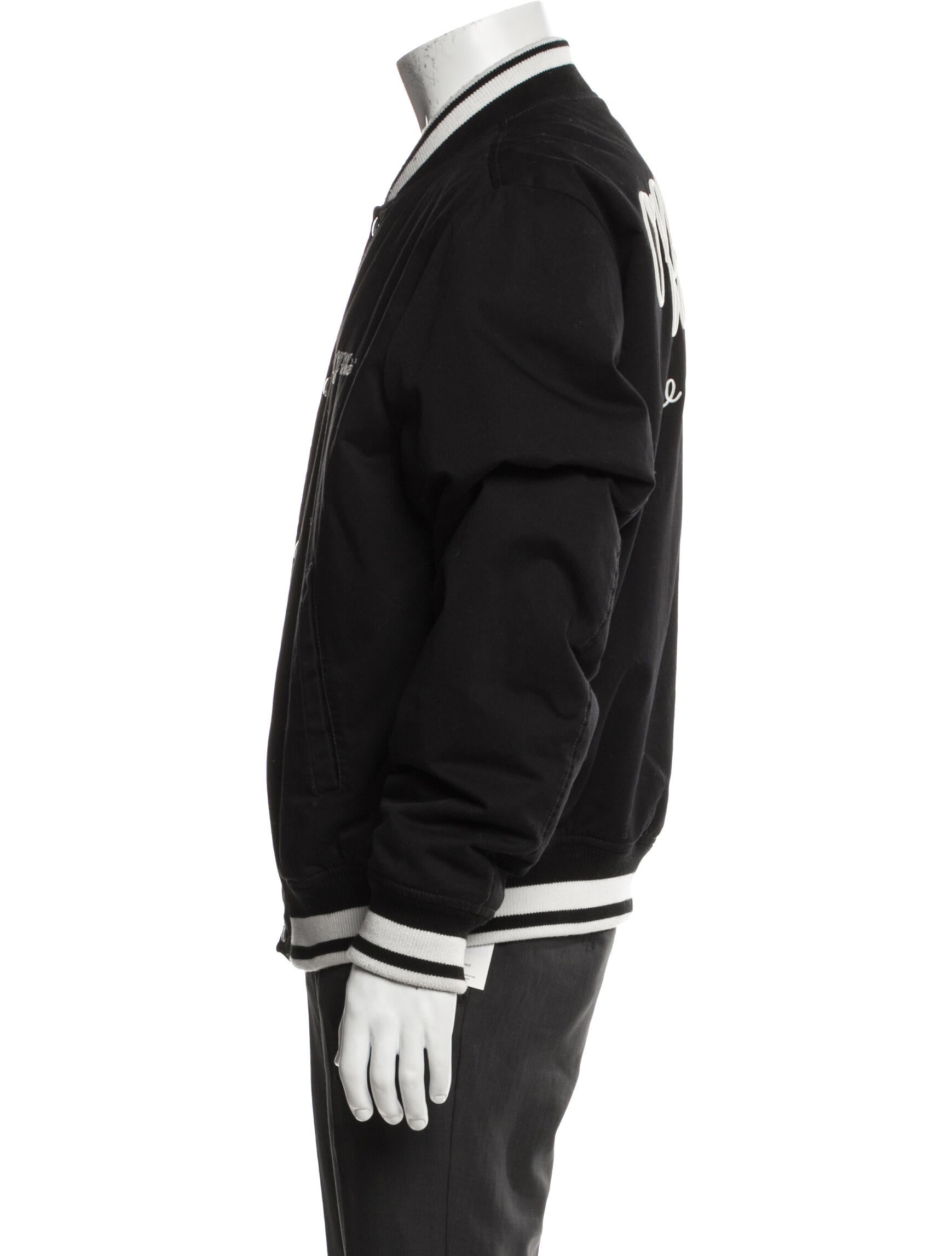Off-White Striped Varsity Jacket