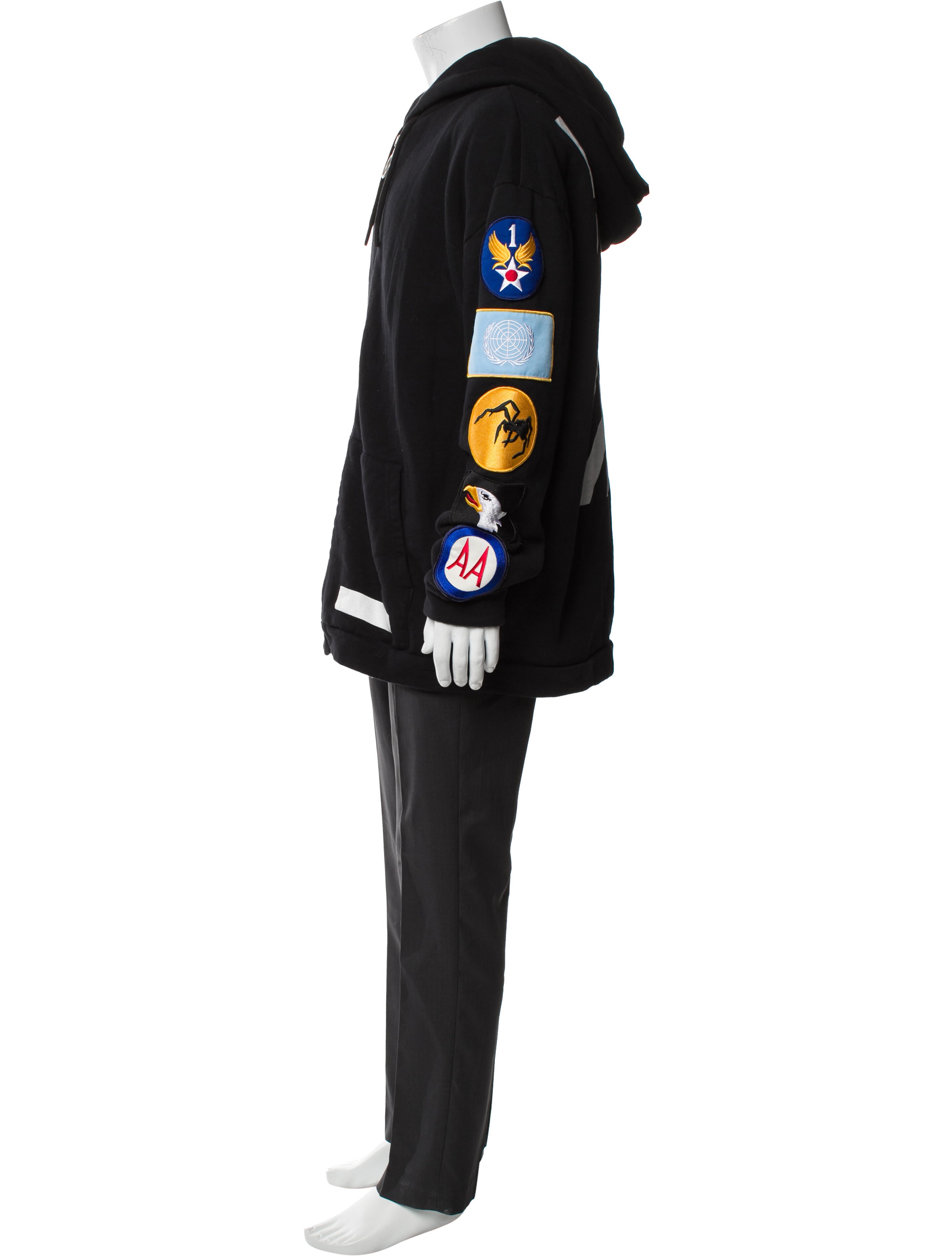 Off-White Signature Logo Graphic Print Parka