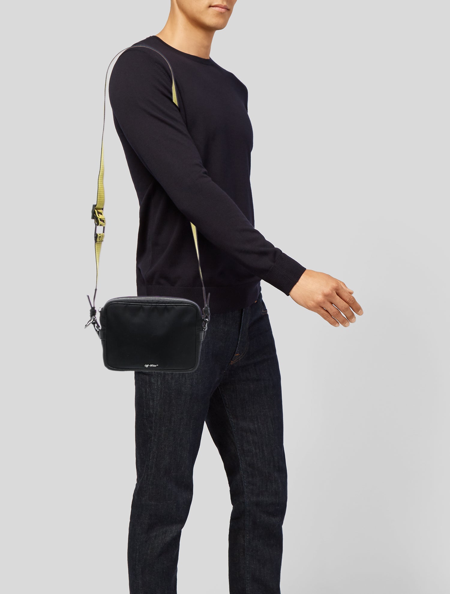 Off-White Nylon Crossbody Bag